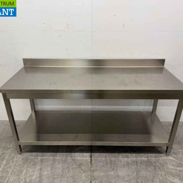 RVS Werktafel met onderschap 180 x 70 x 87,5 cm Horeca