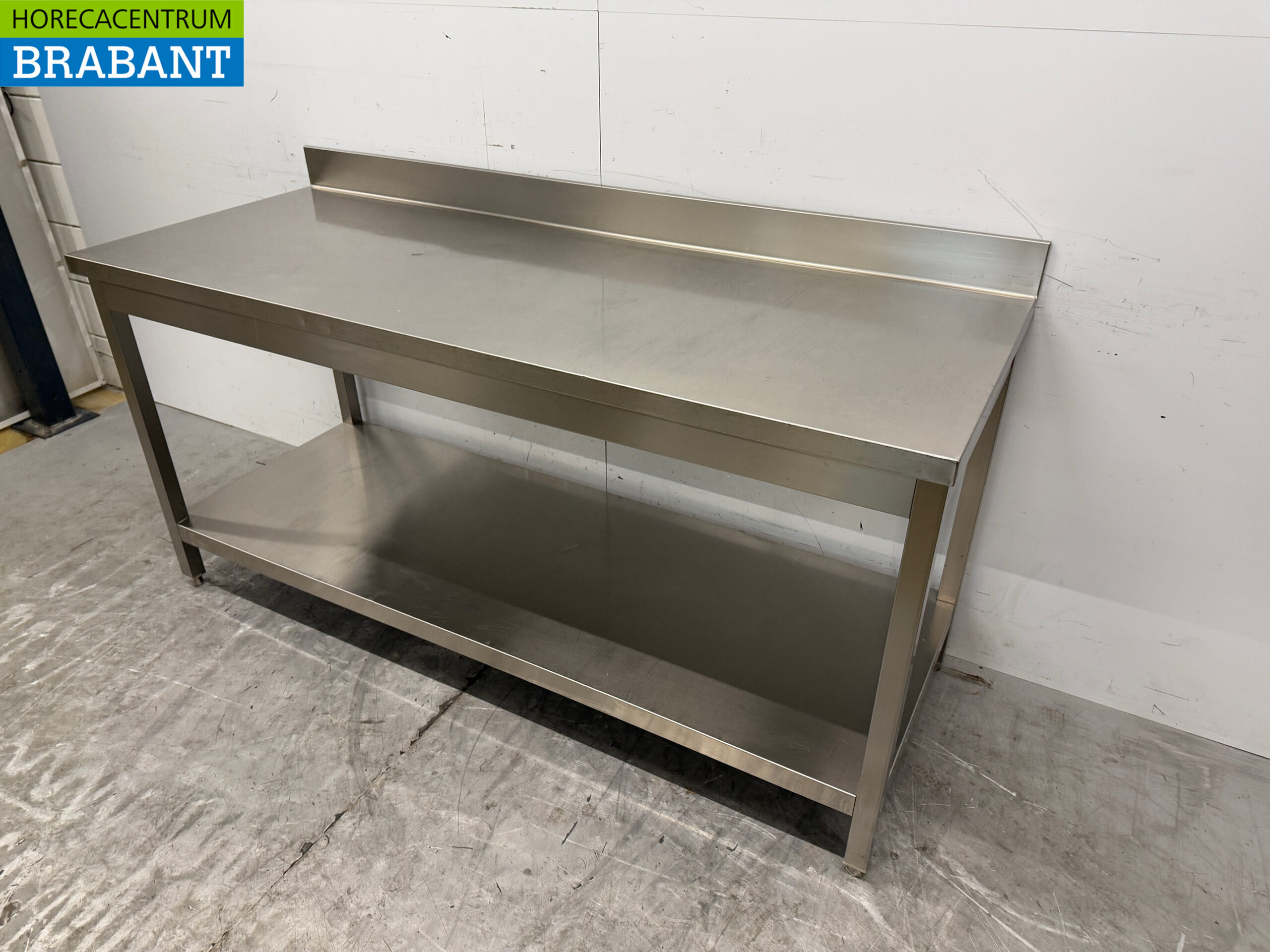 RVS Werktafel met onderschap 180 x 70 x 87,5 cm Horeca - Afbeelding 3