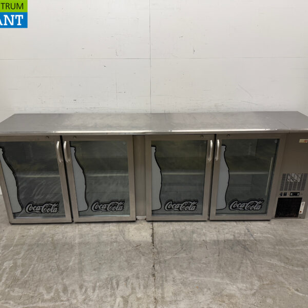 RVS Gamko Barkoeling 4 Glazen Klapdeuren 254,5 cm 230V Horeca