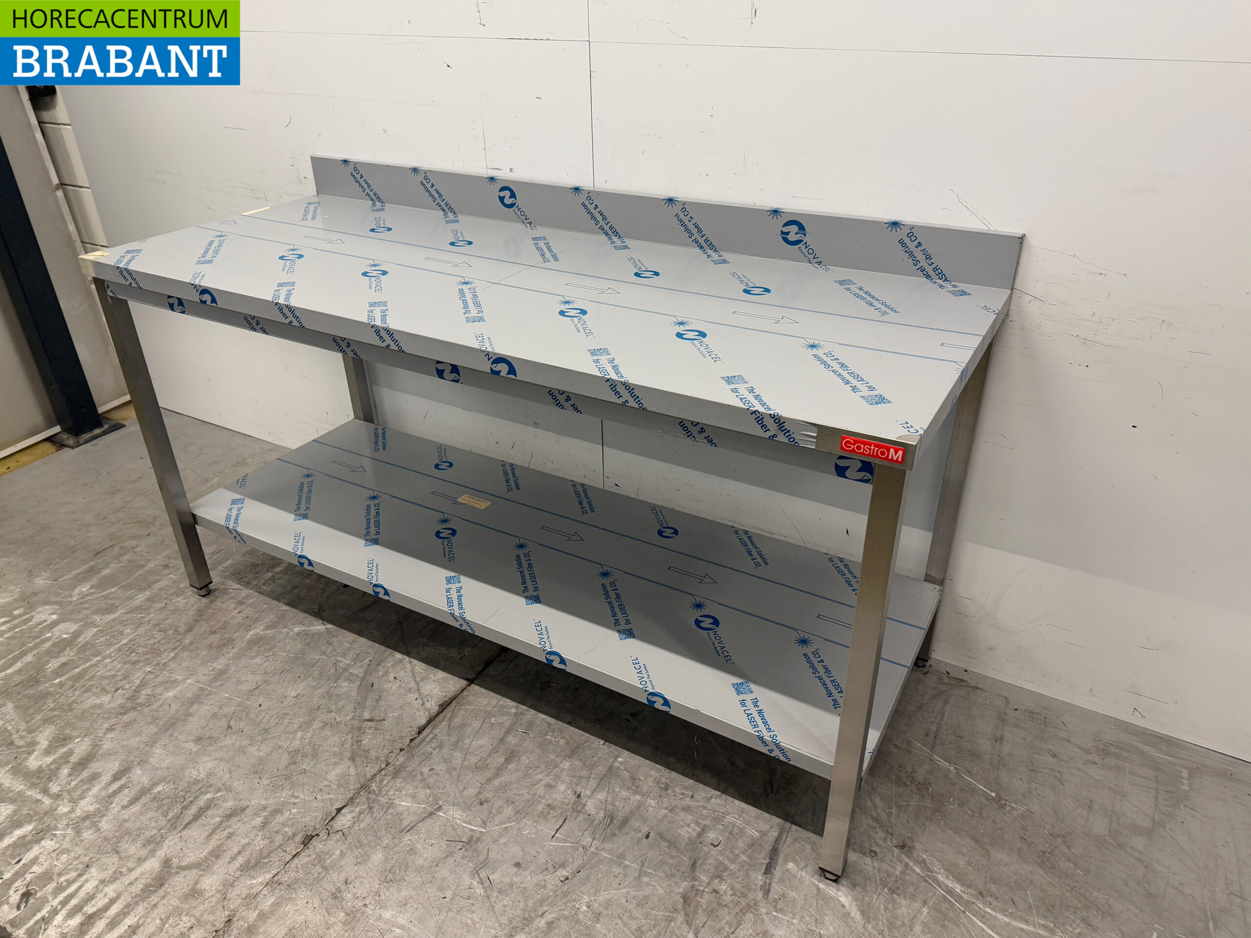 RVS Gastro M Werktafel met Onderschap 180 x 70 x 91 cm Horeca - Afbeelding 2
