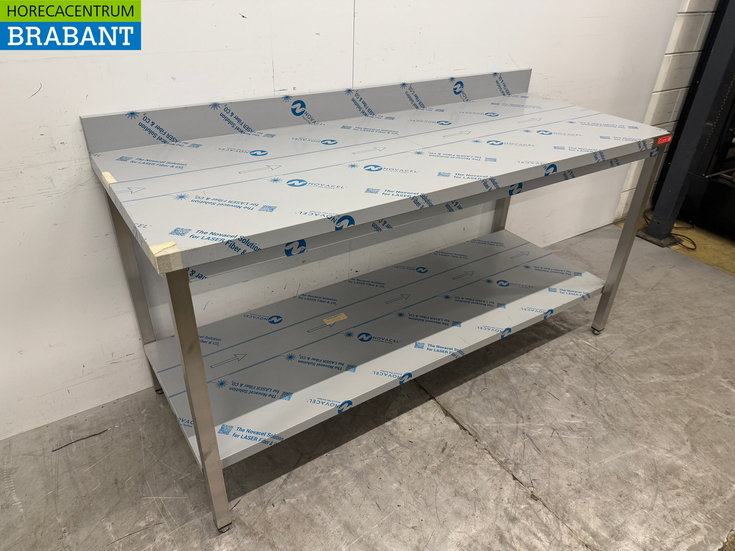 RVS Gastro M Werktafel met Onderschap 180 x 70 x 91 cm Horeca - Afbeelding 3
