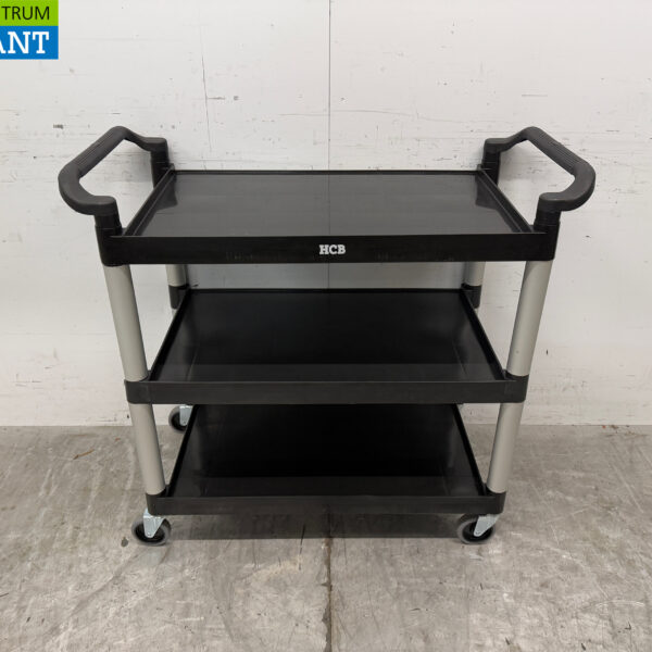 HCB Kunststof Serveerwagen Serveertrolley 3 lagen 102 cm Horeca