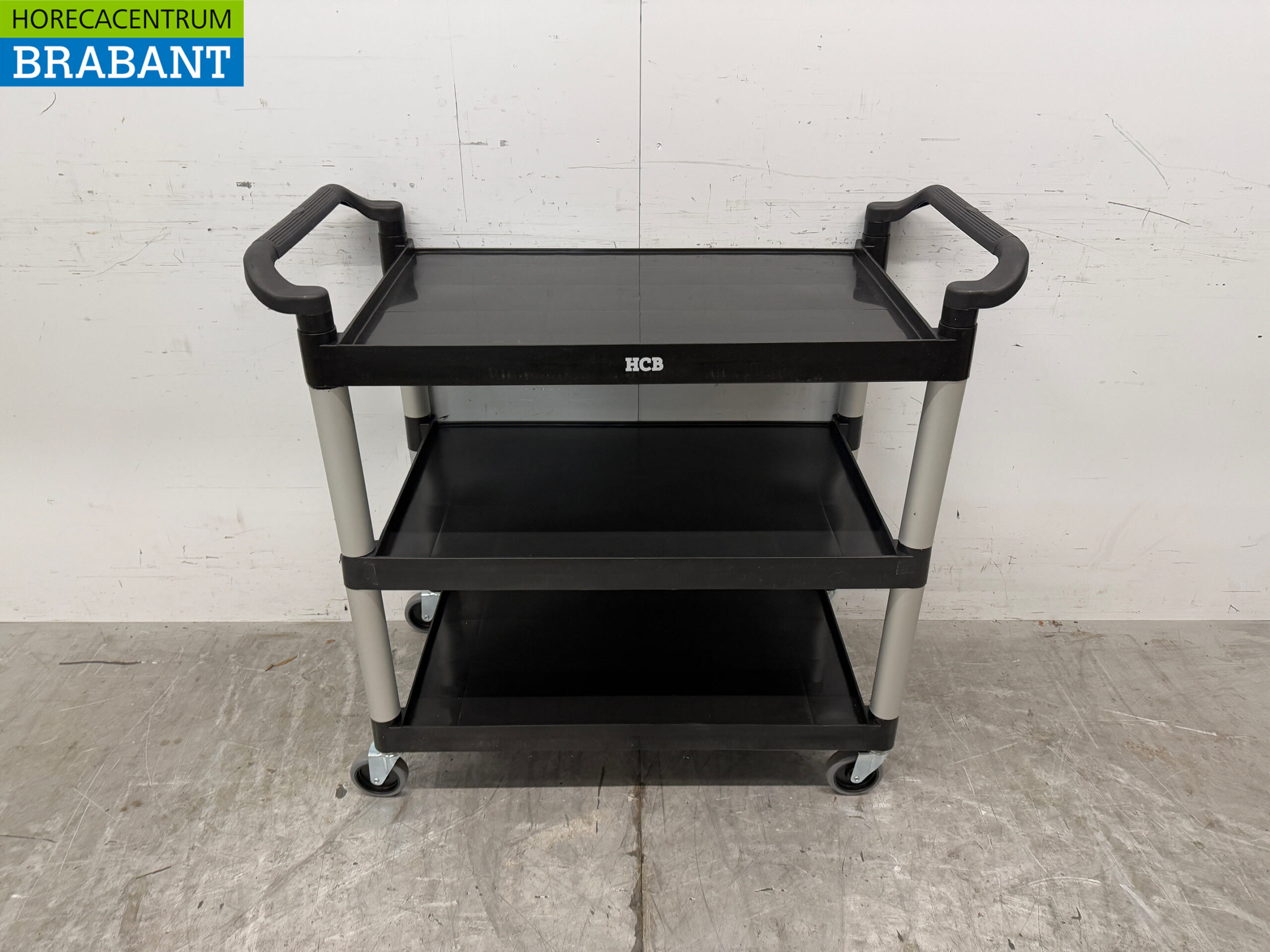 HCB Kunststof Serveerwagen Serveertrolley 3 lagen 102 cm Horeca