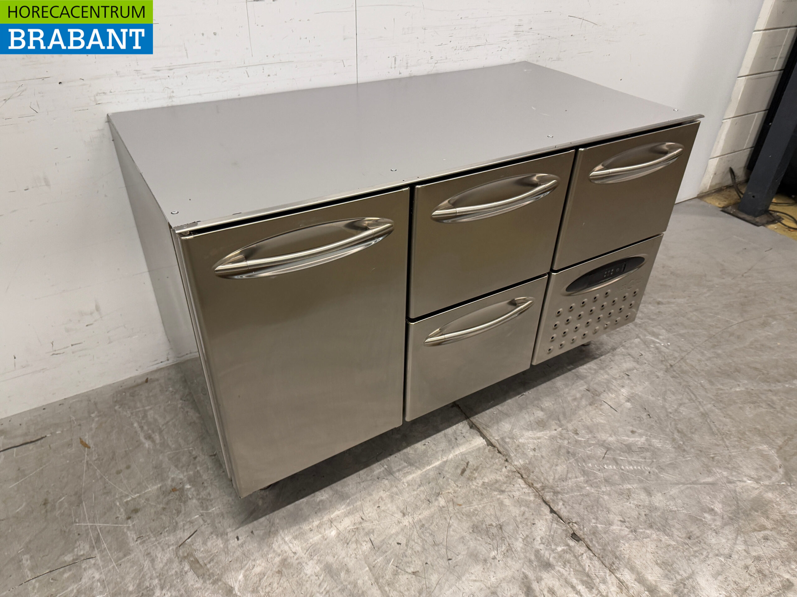 RVS Mercatus Koelwerkbank 1 deur 3 laden 132 cm 230V Horeca - Afbeelding 3