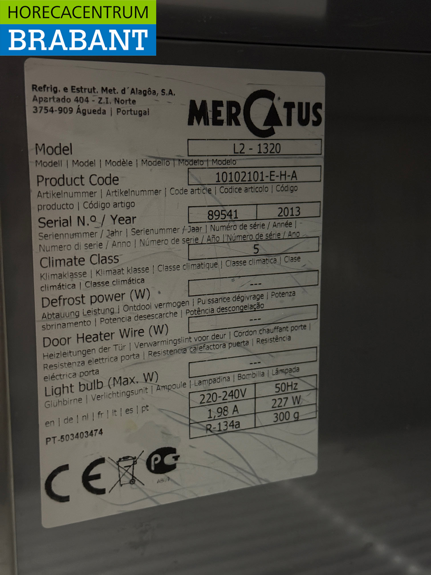 RVS Mercatus Koelwerkbank 1 deur 3 laden 132 cm 230V Horeca - Afbeelding 5