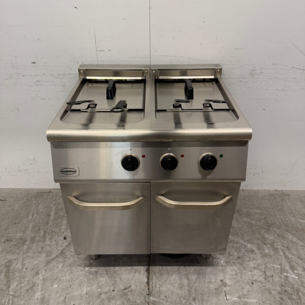 RVS Combisteel Dubbele Friteuse 2 x 18 liter 400V Horeca