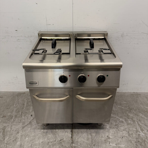 RVS Combisteel Dubbele Friteuse 2 x 18 liter 400V Horeca