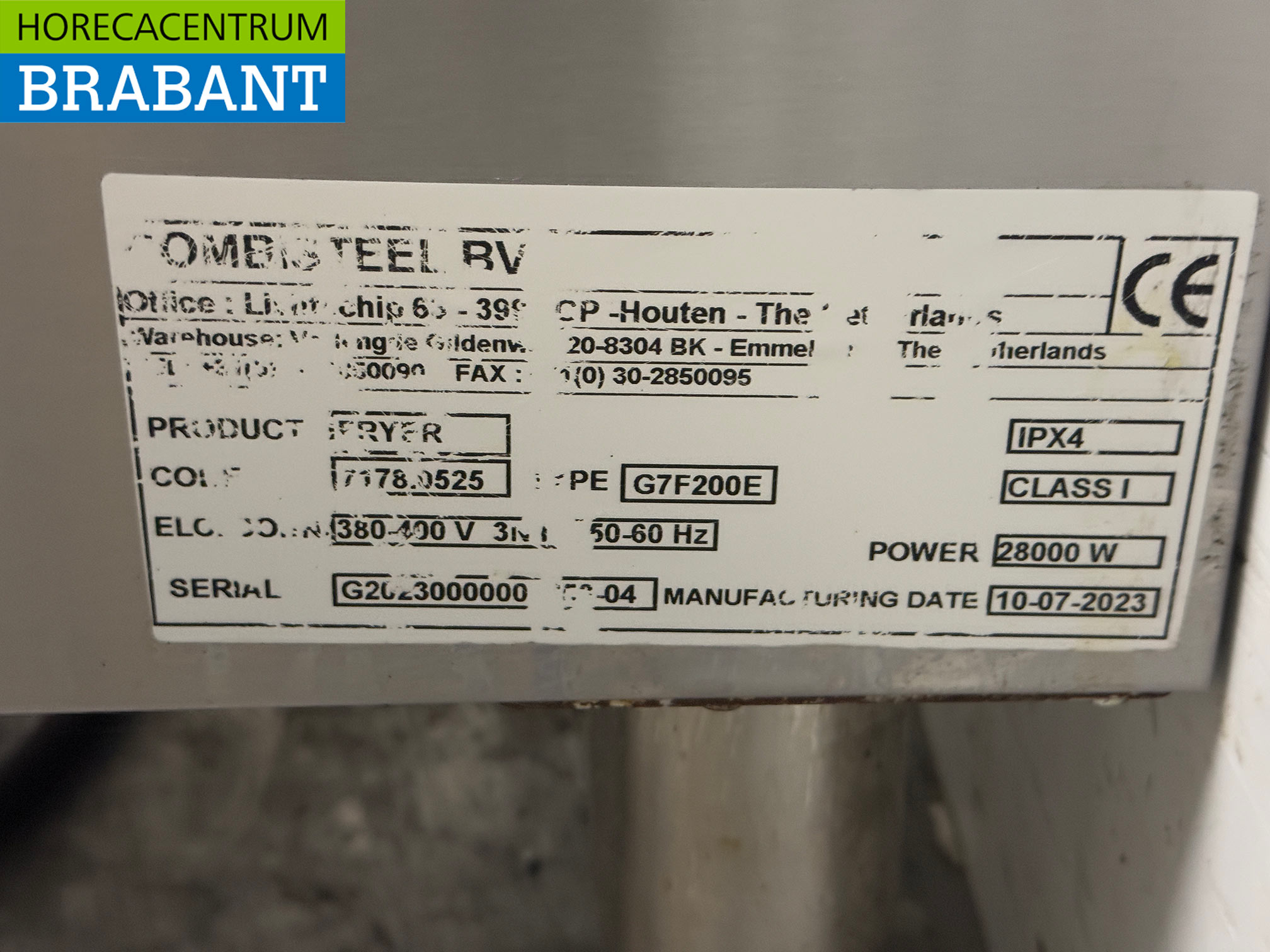 RVS Combisteel Dubbele Friteuse 2 x 18 liter 400V Horeca - Afbeelding 6