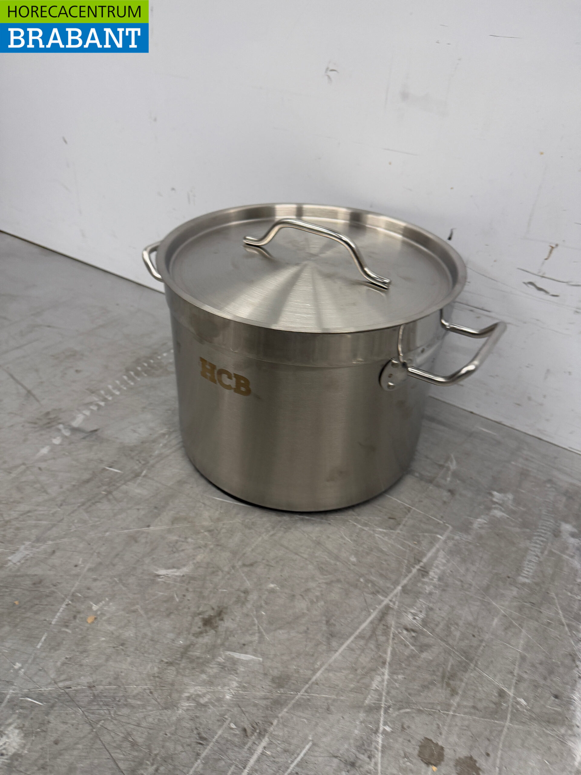 RVS HCB Soeppan Kookpan Pan Inductie 20 x 12 cm 4 liter Horeca - Afbeelding 2