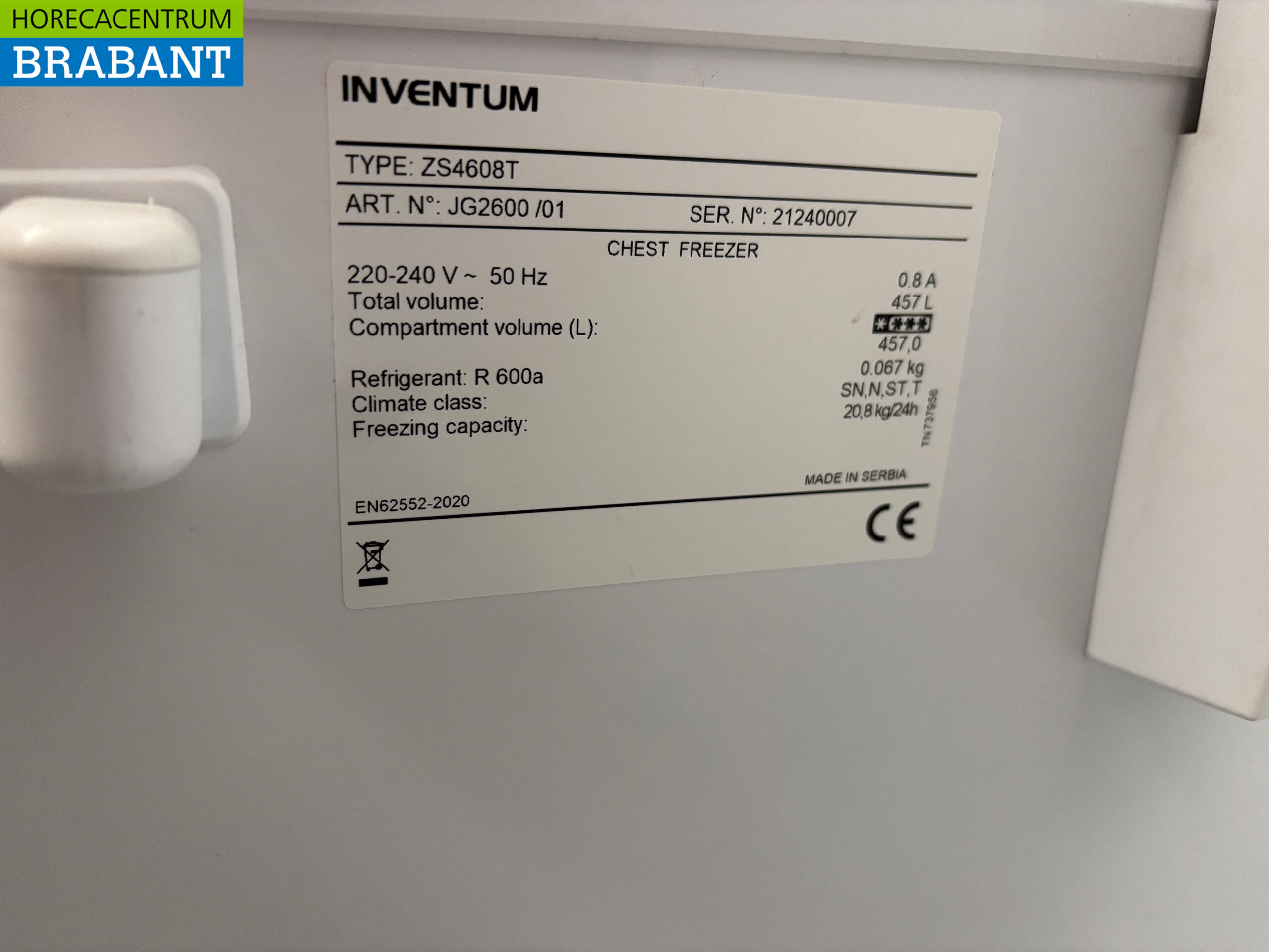 Inventum Vrieskist Vriezer met Klapdeksel 457 liter 230V Horeca - Afbeelding 7