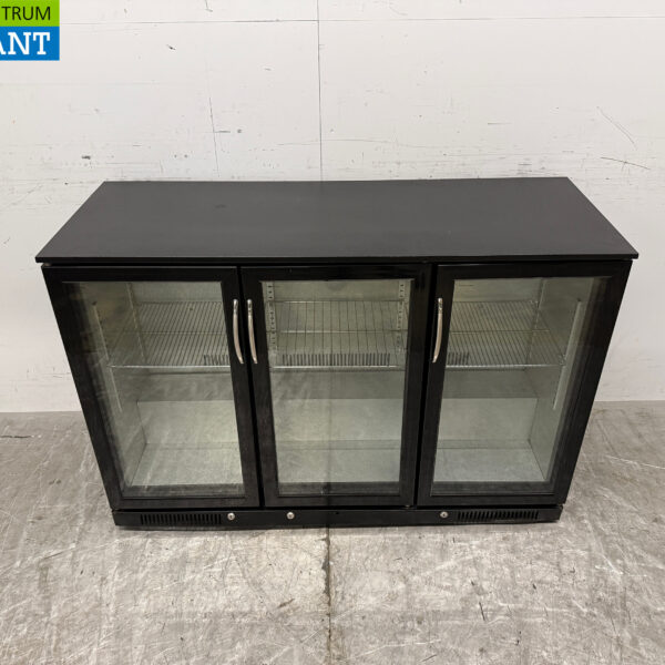 Barkoeling 3 Glazen Klapdeuren 298 liter 133,5 cm 230V Horeca