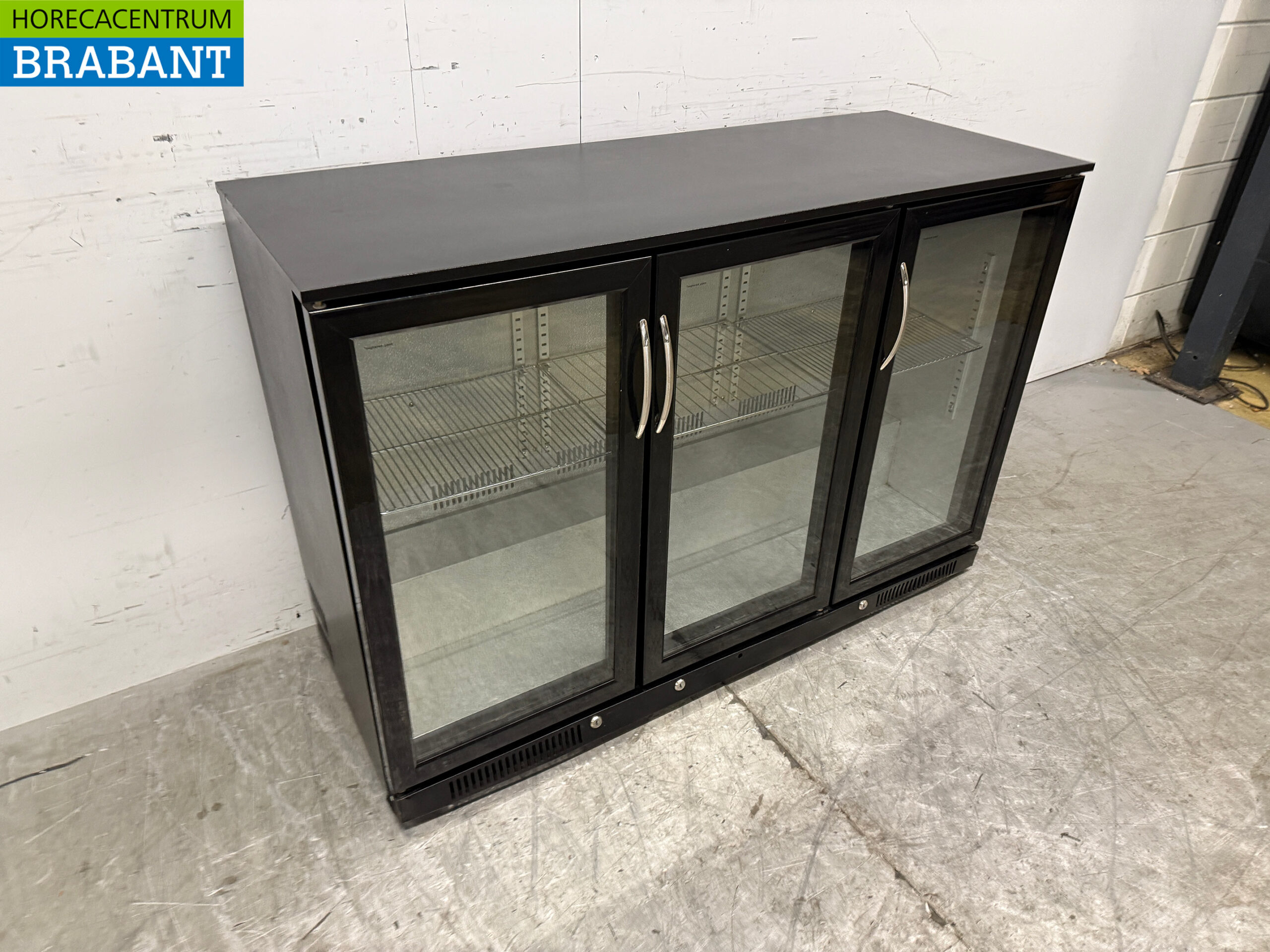 Barkoeling 3 Glazen Klapdeuren 298 liter 133,5 cm 230V Horeca - Afbeelding 3