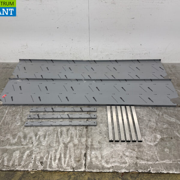 RVS Dubbel Wandschap Schap 200 x 40 cm Horeca