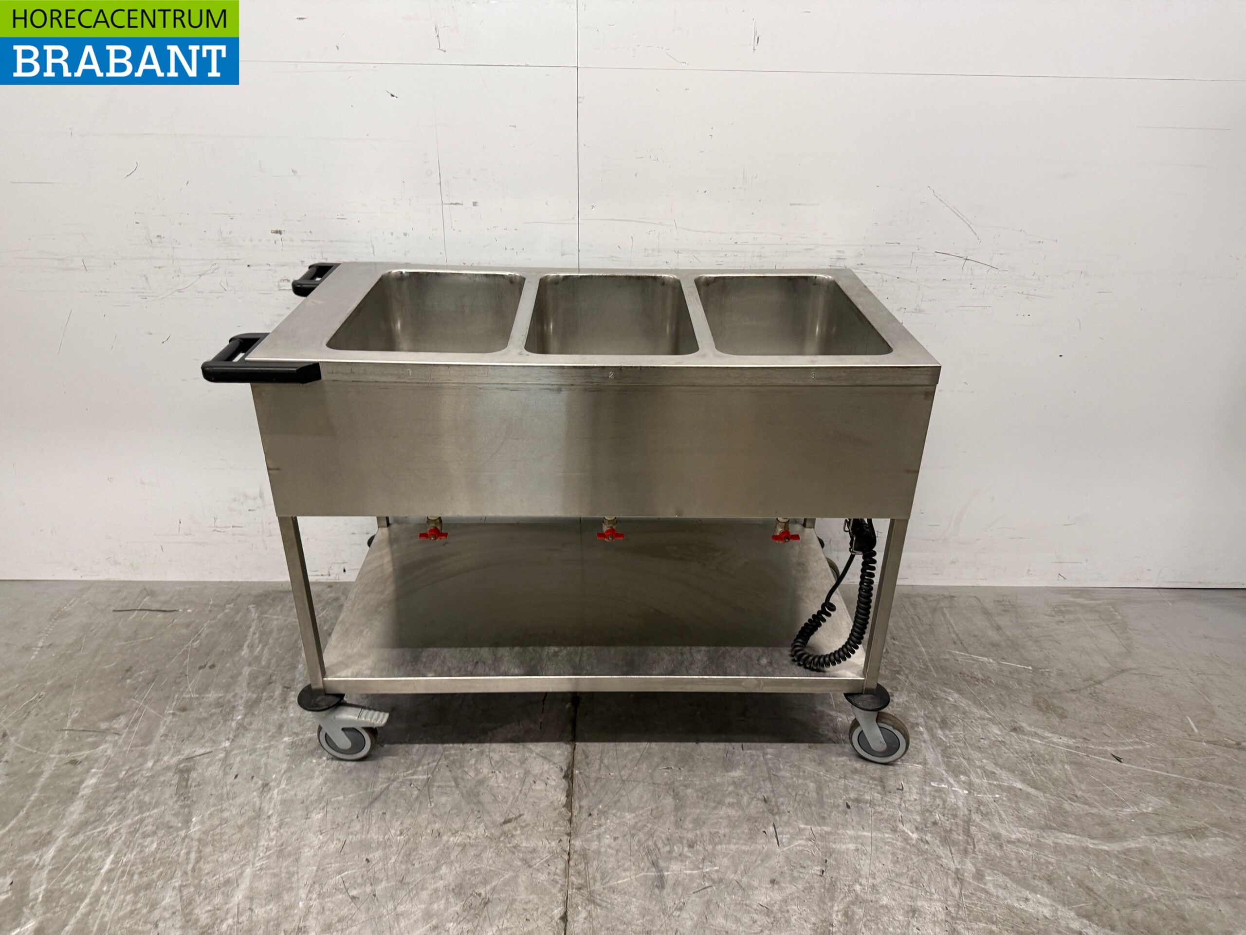 RVS Hupfer Bain Marie Wagen 3 x 1/1 GN 230V Horeca