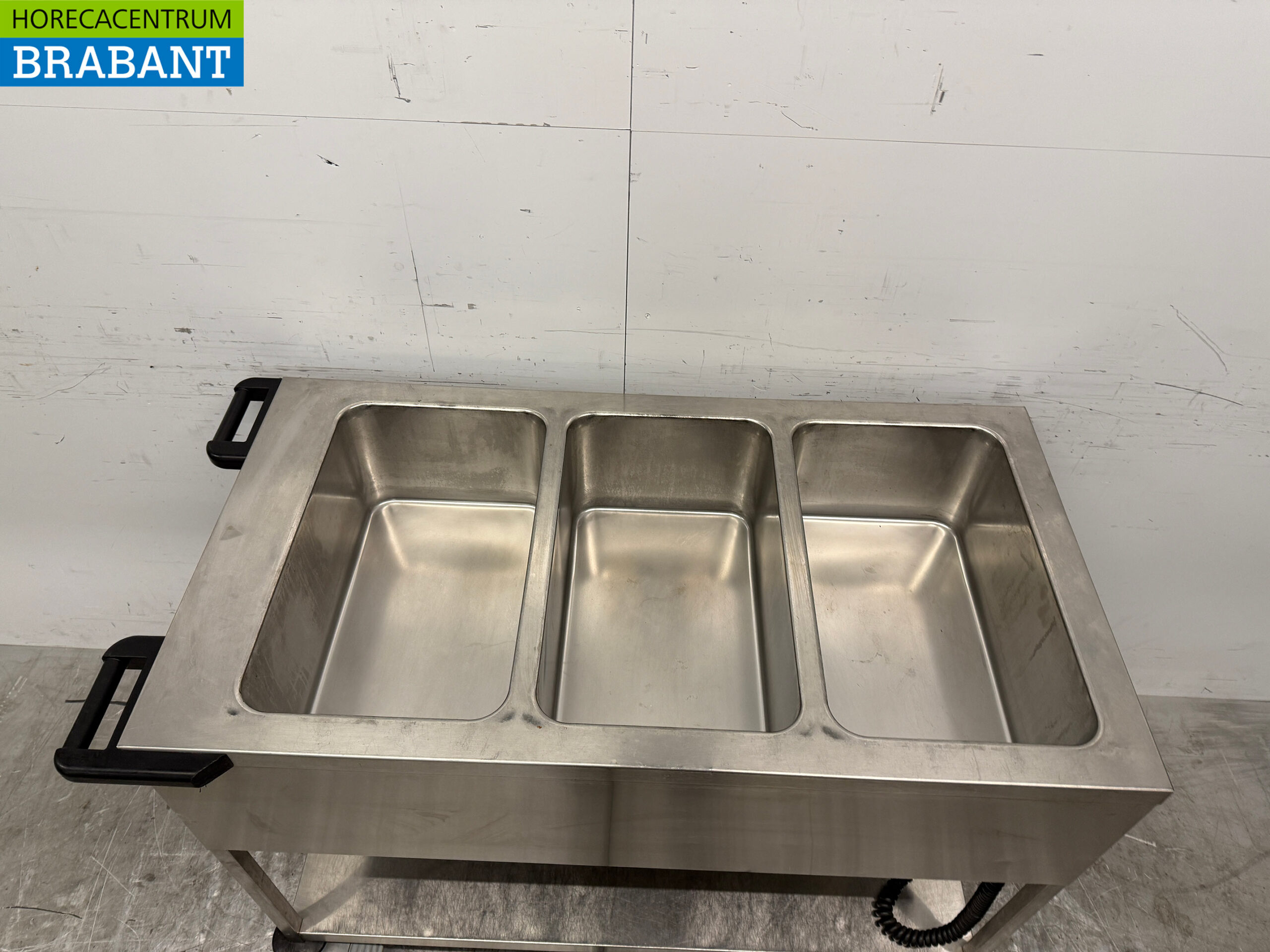 RVS Hupfer Bain Marie Wagen 3 x 1/1 GN 230V Horeca - Afbeelding 4