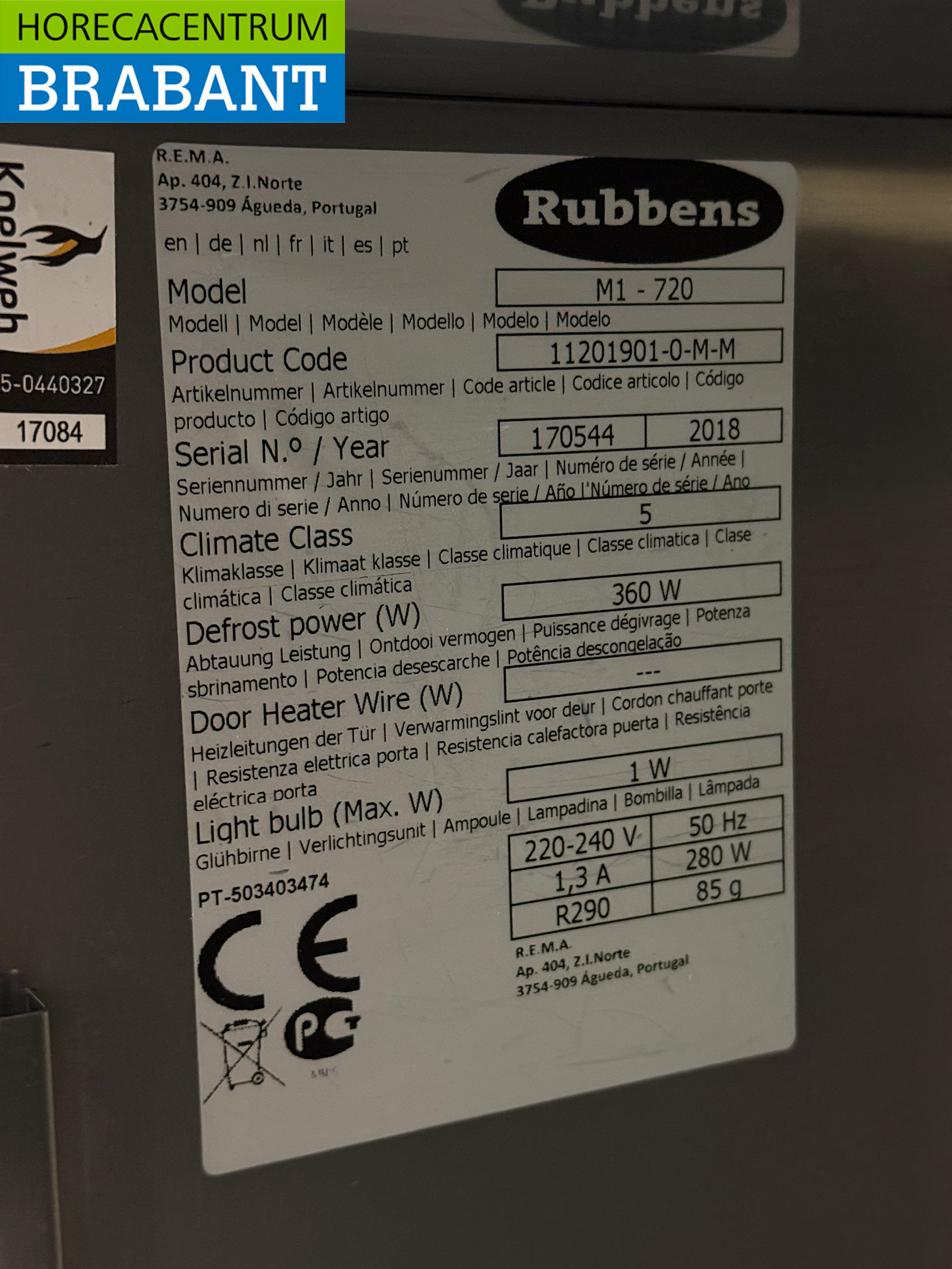 RVS Rubbens Koeling 550 liter 230V Horeca - Afbeelding 5