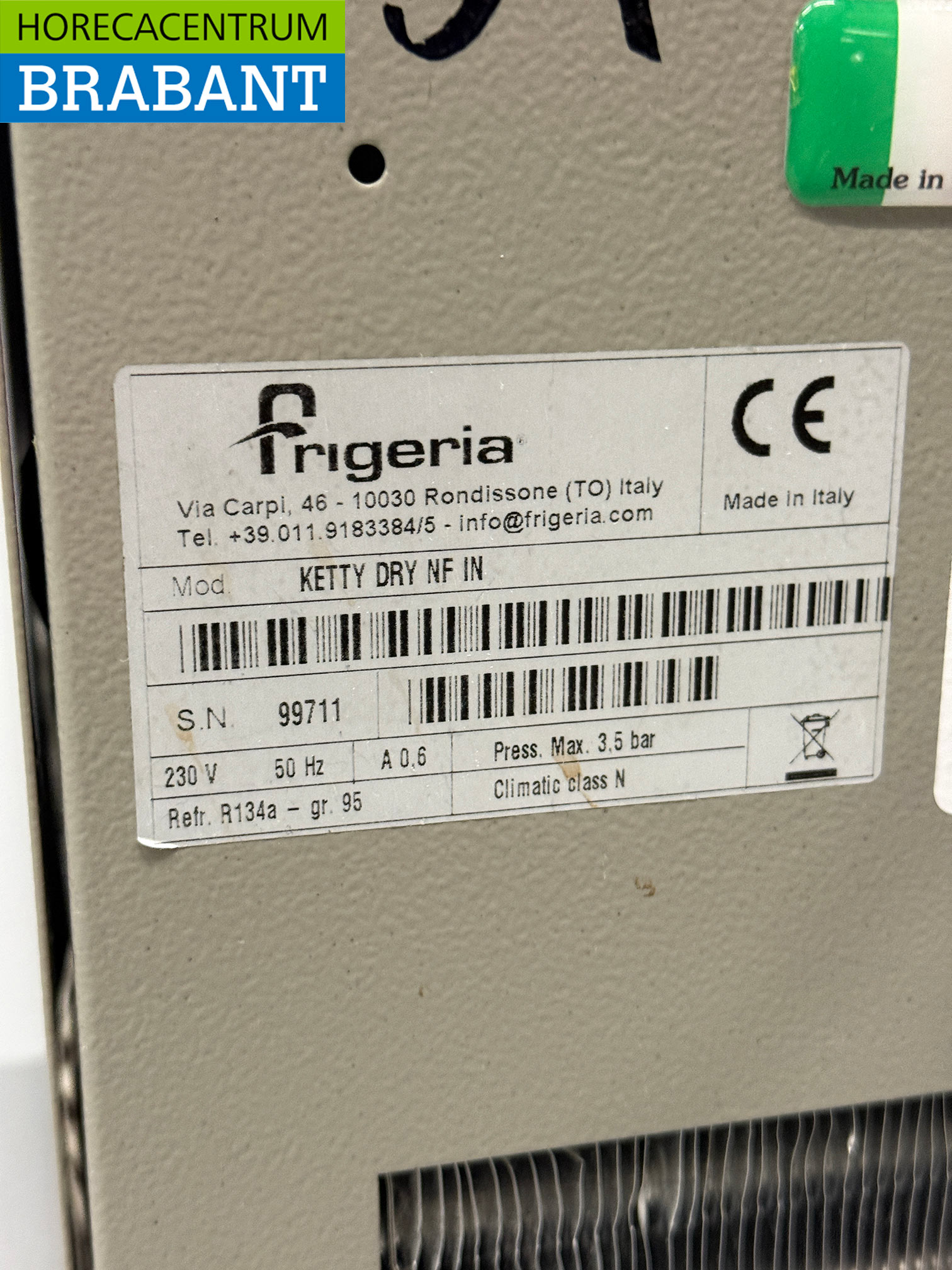 Frigeria Waterkoeler 25 liter per uur 230V Horeca - Afbeelding 4