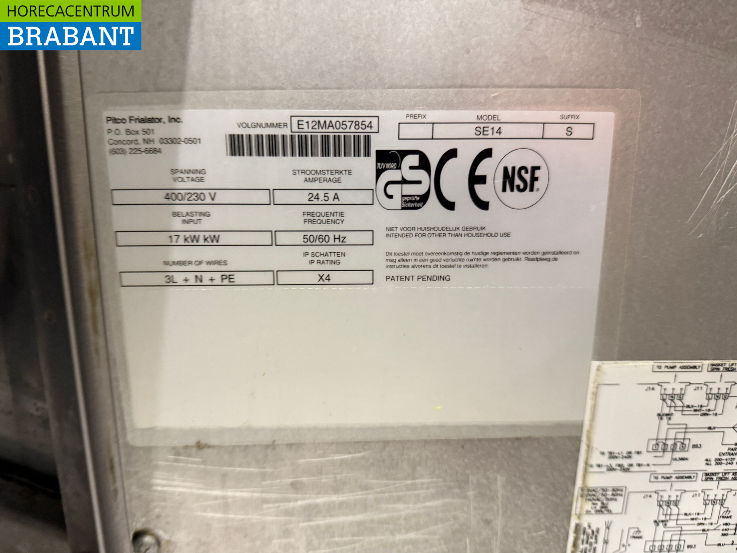 RVS Pitco SE14S Solstice Bakwand 4x Friteuse en bain marie/frietwarmer met afzuigkap 400V + 230V Horeca Cafetaria - Afbeelding 12