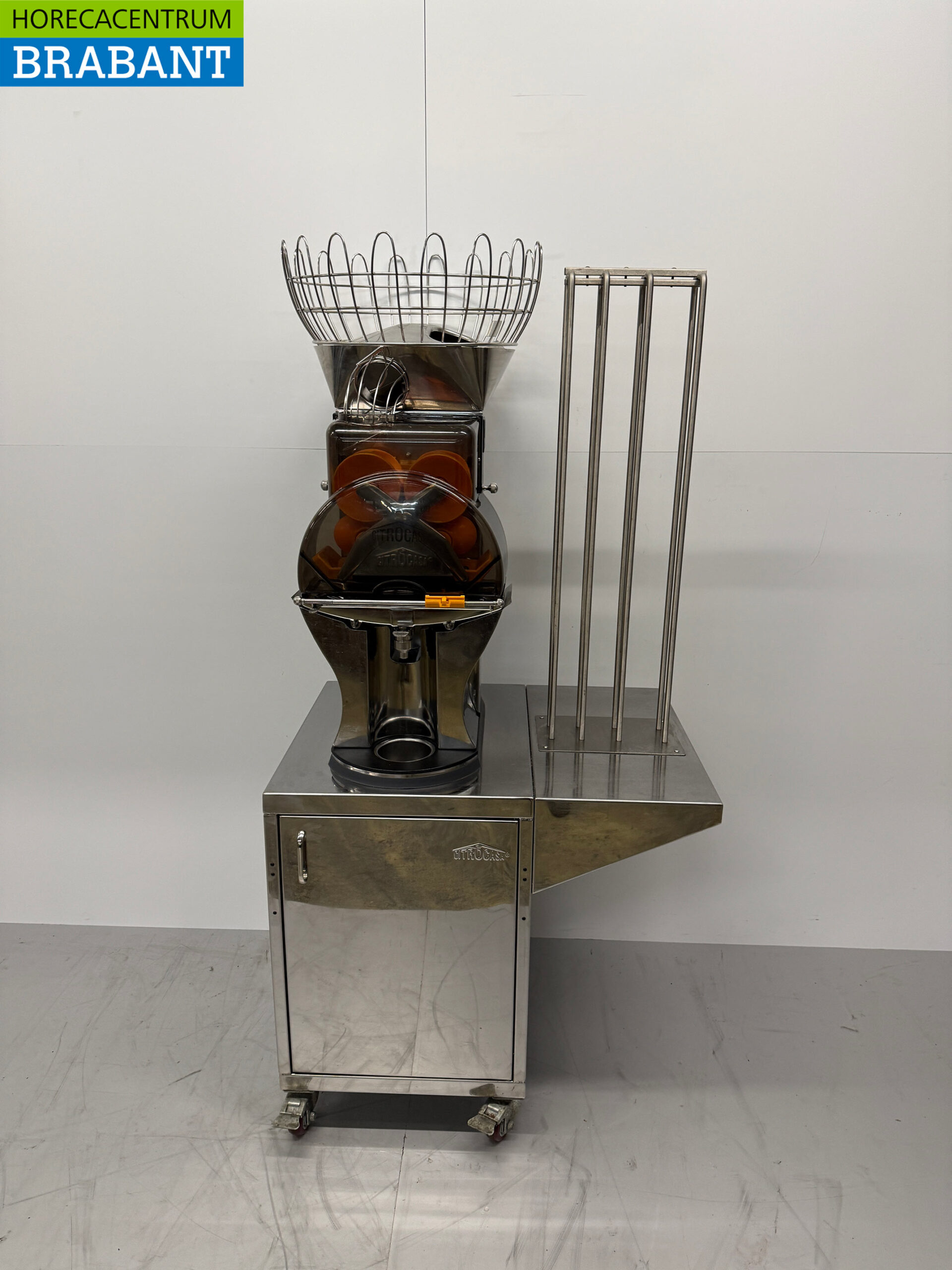 RVS Citrocasa Verrijdbare sinaasappelpers citruspers 230V Horeca 230V Horeca