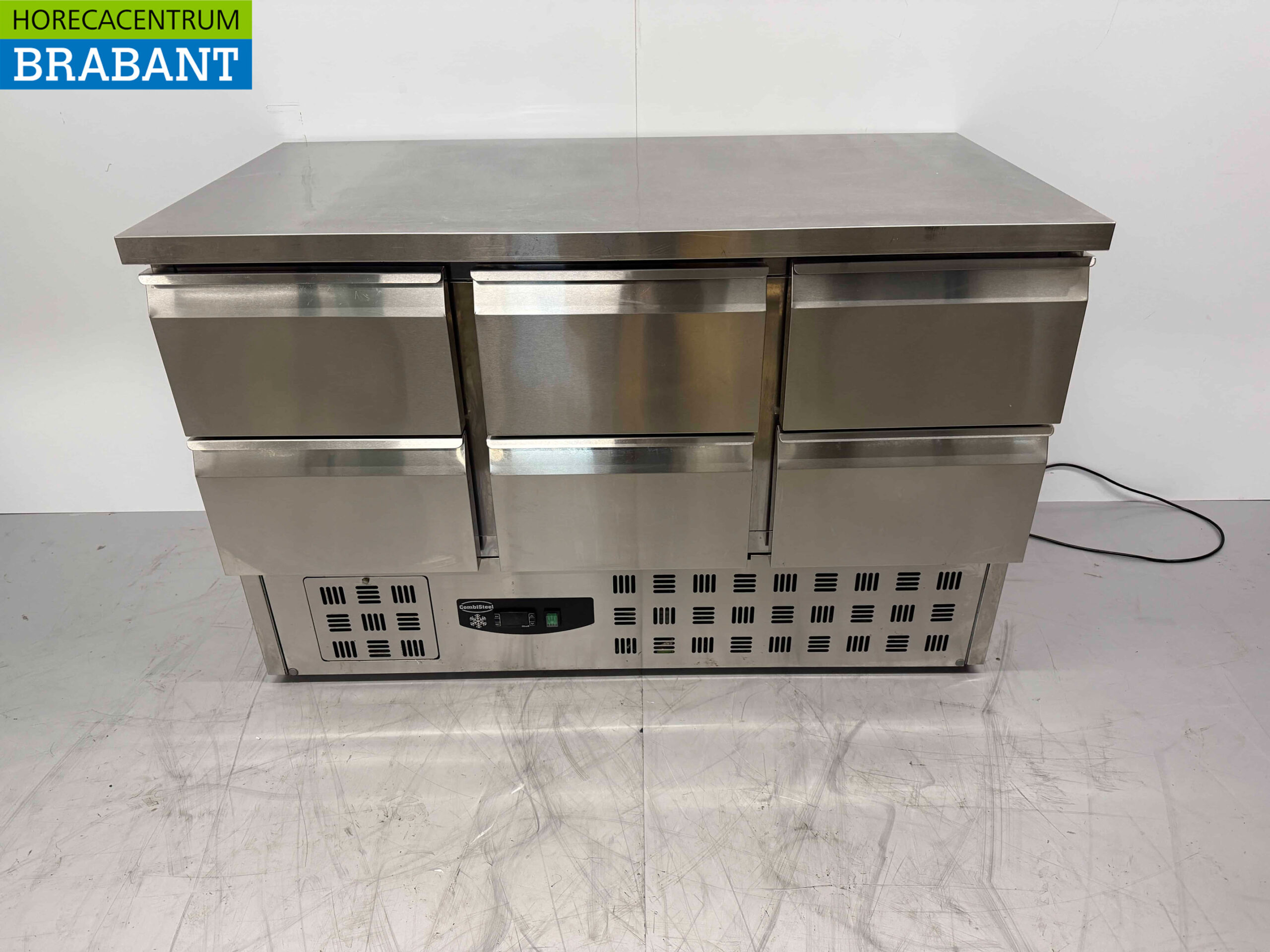 RVS Combisteel Koelwerkbank 6 laden 137 cm 230V Horeca