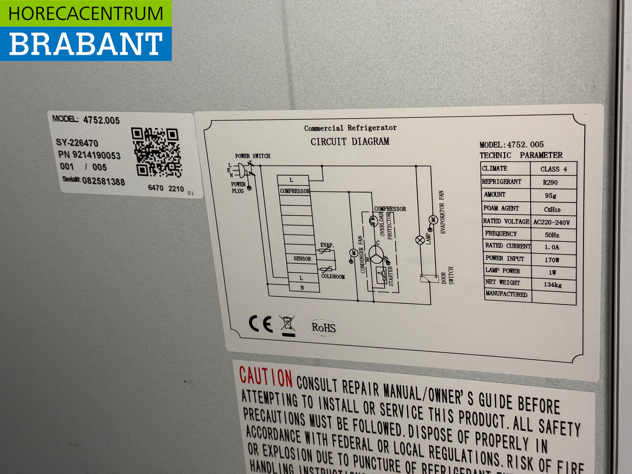 RVS Ecofrost Koeling 465 liter 230V Horeca - Afbeelding 5