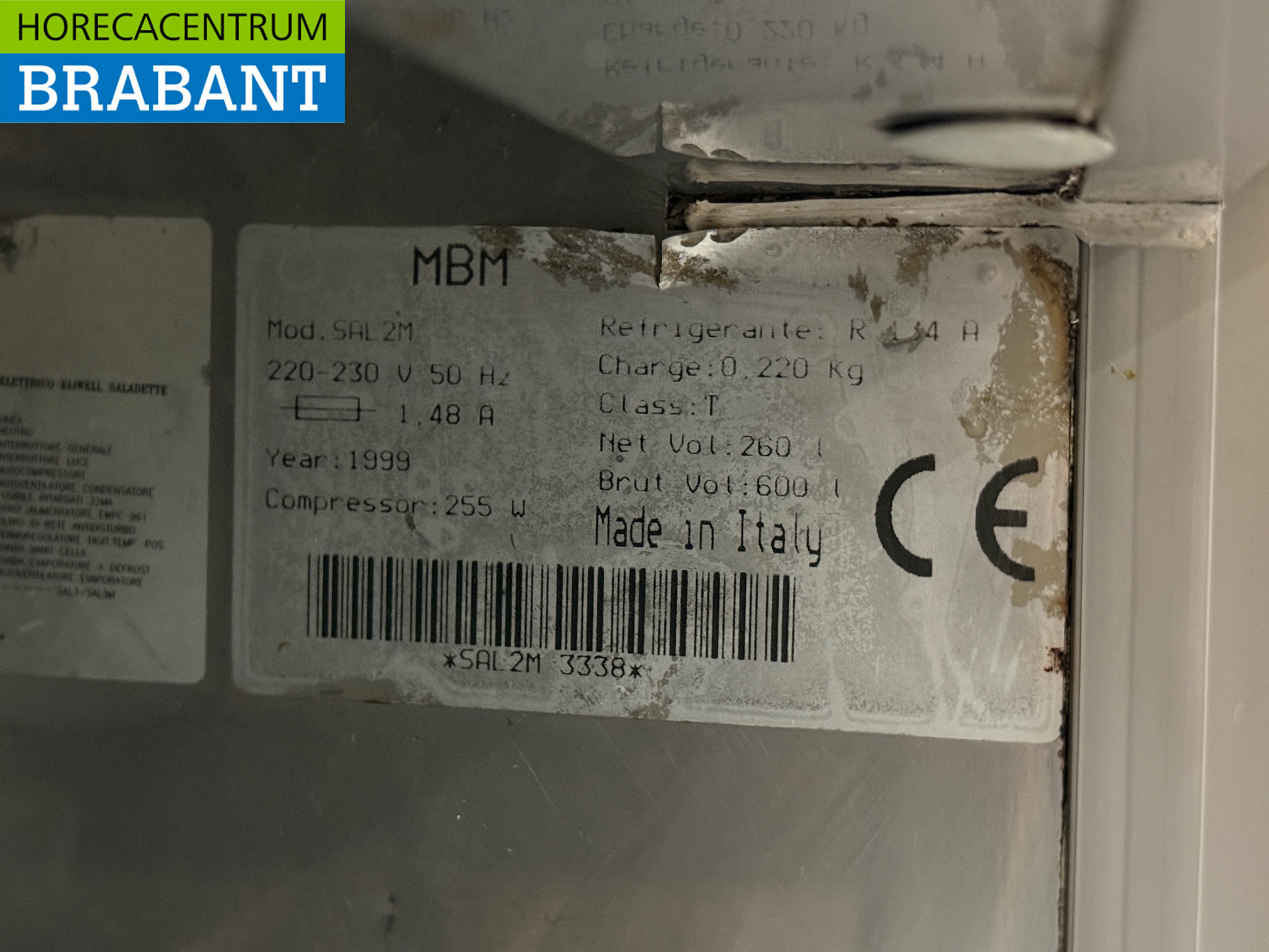 RVS MBM Saladette 2 Deuren 93 cm 230V Horeca - Afbeelding 6