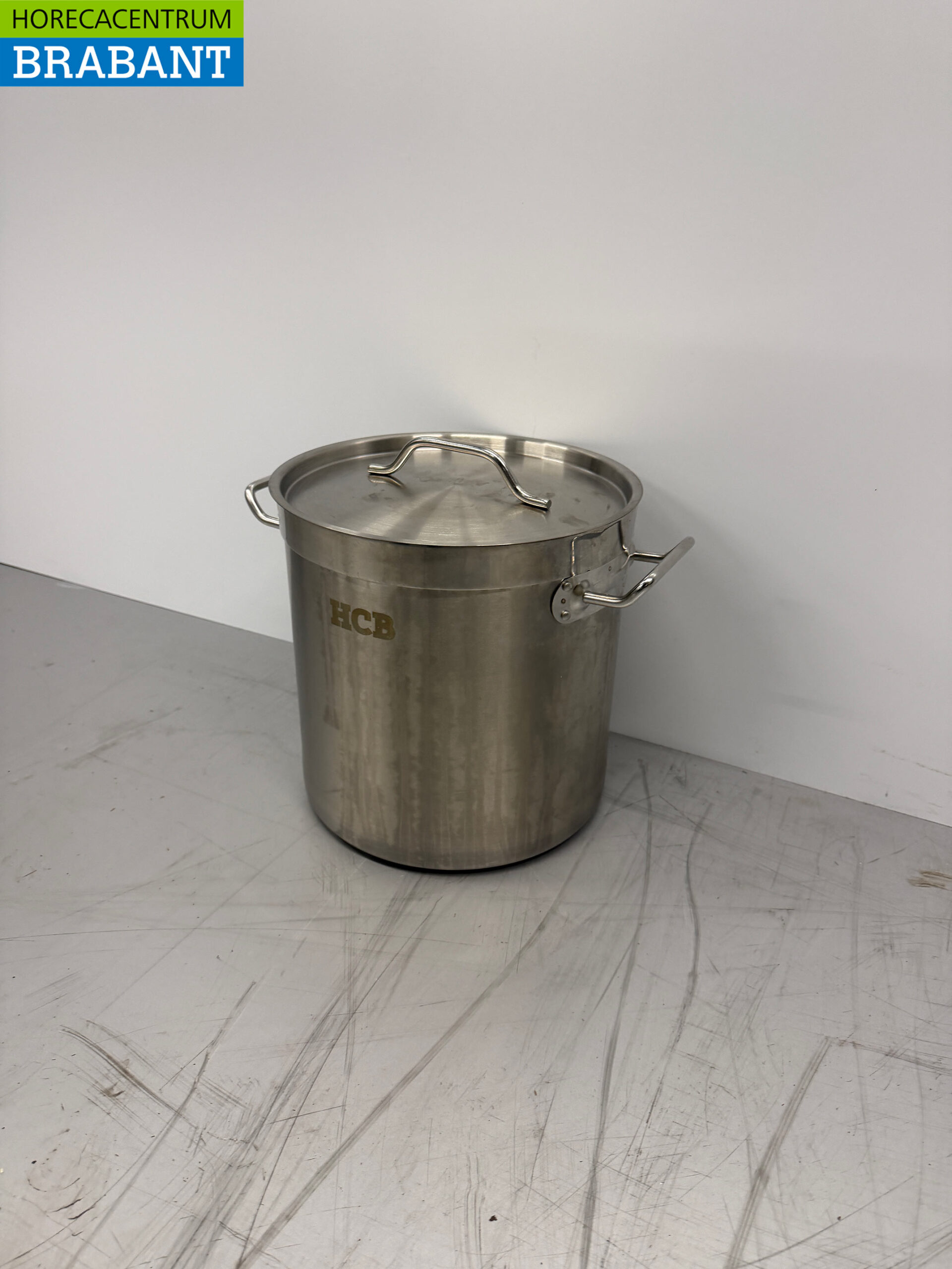 RVS Soeppan Kookpan Pan Inductie 26 x 26 cm 12 liter Horeca - Afbeelding 2