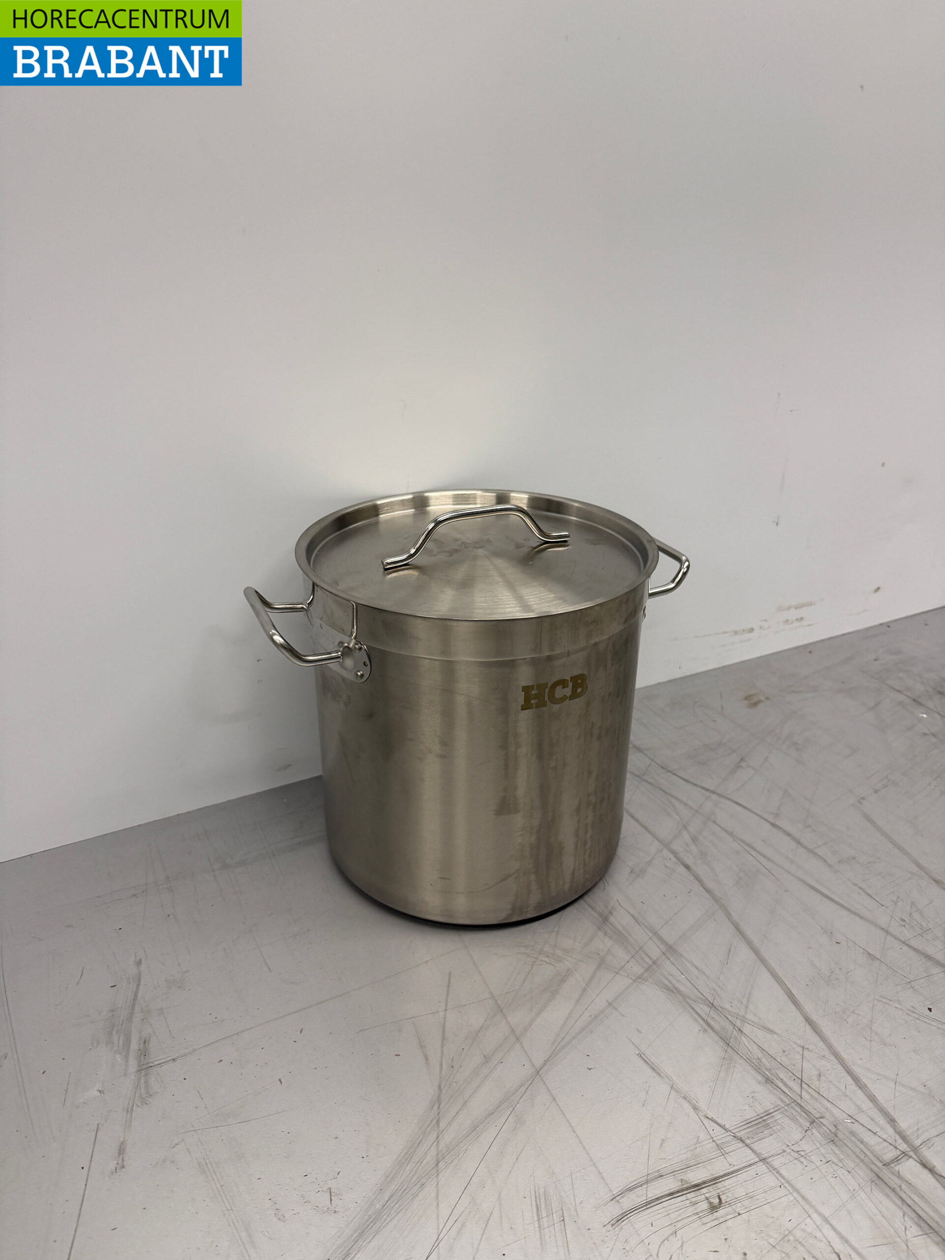 RVS Soeppan Kookpan Pan Inductie 26 x 26 cm 12 liter Horeca - Afbeelding 3