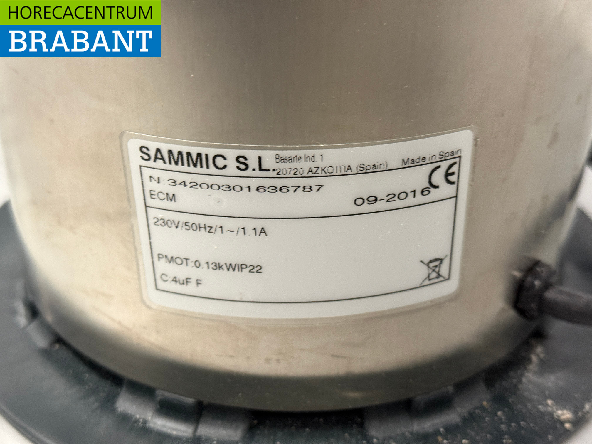RVS Sammic Sinaasappelpers Citruspers 230V Horeca - Afbeelding 5