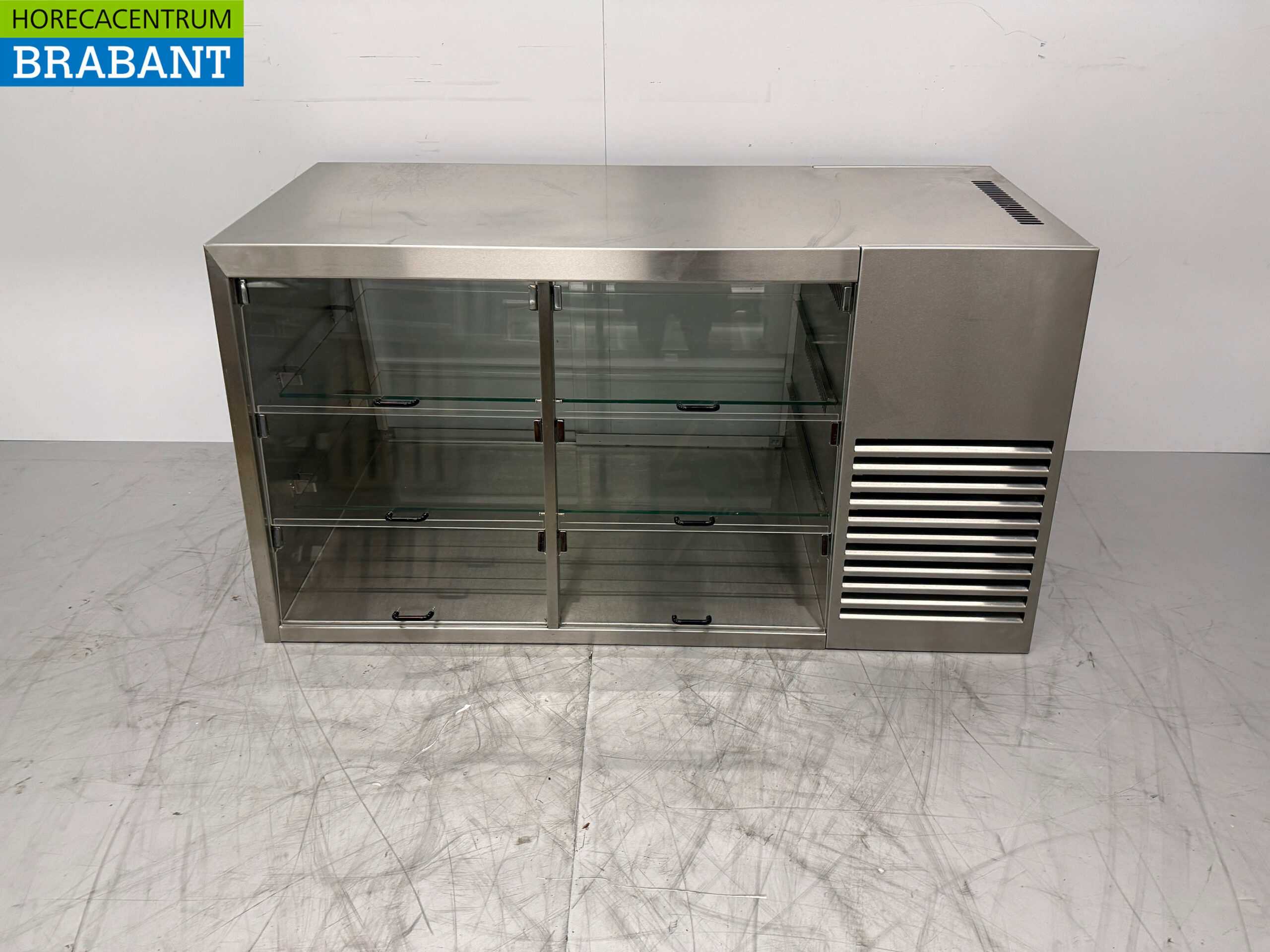 RVS Groku Koelvitrine 6 kleppen 230V Horeca
