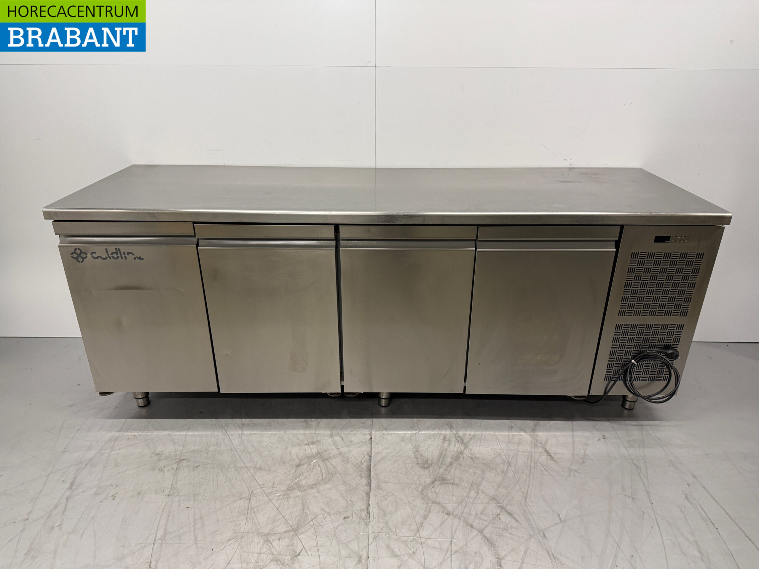 RVS Crionovo Koelwerkbank 4 Deuren 226,5 cm 230V Horeca