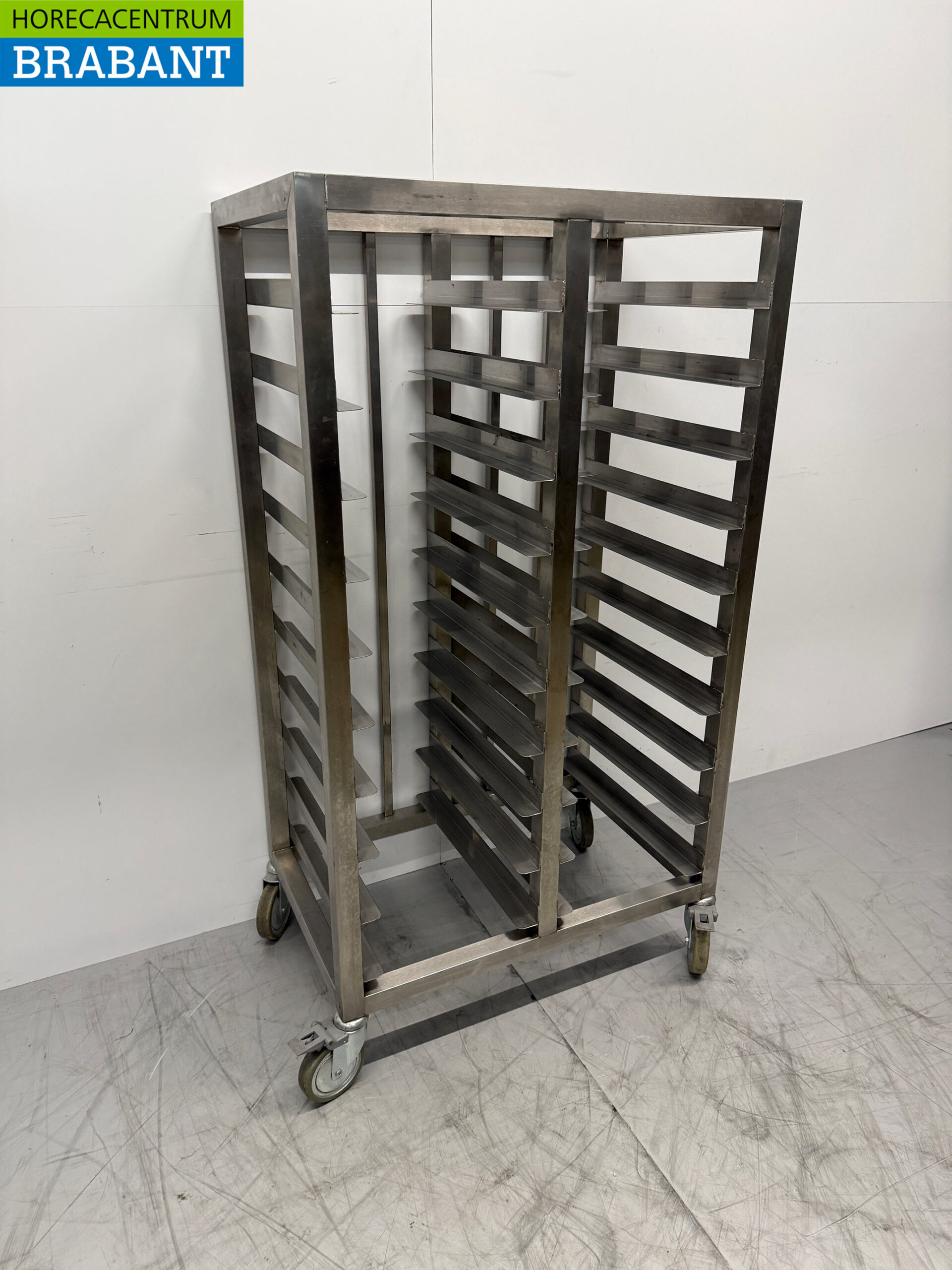 RVS Regaalwagen 20 x 1/1 GN 81 cm Horeca - Afbeelding 3