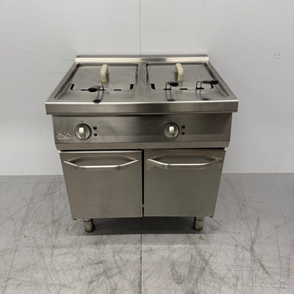 RVS Ata Dubbele Friteuse 2 x 15 liter 400V Horeca