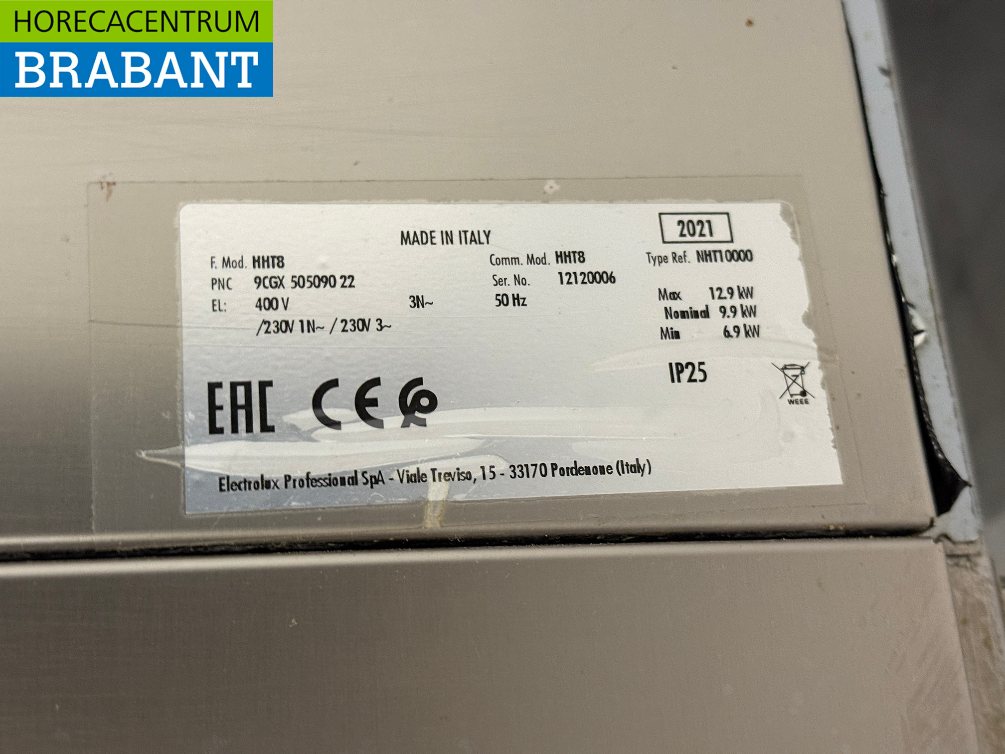 RVS Zanussi HHT8 Doorschuifvaatwasser 400V Horeca - Afbeelding 6
