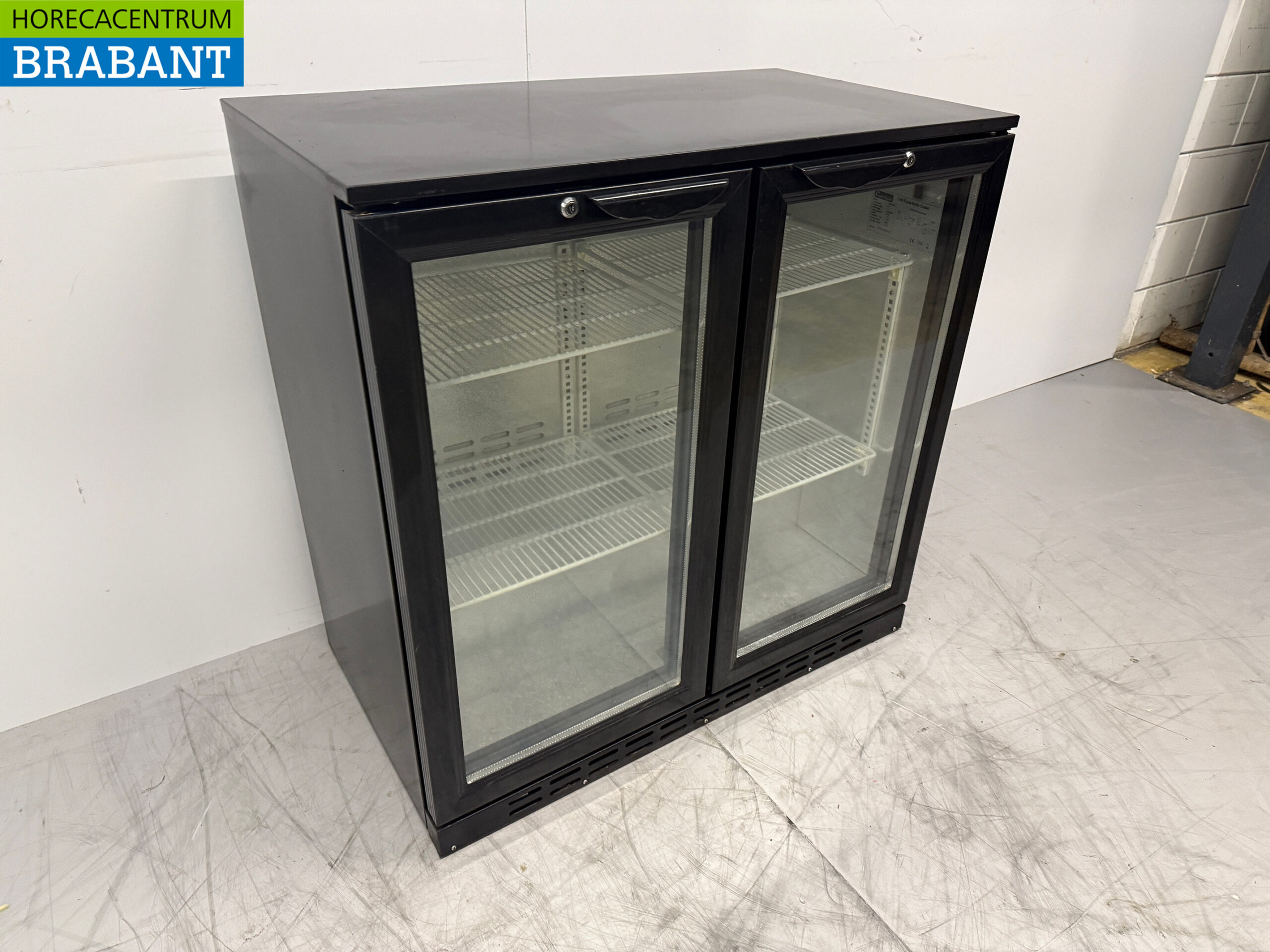 Cold Equip Barkoeling 2 Glazen Klapdeuren 90,5 cm 230V Horeca - Afbeelding 3