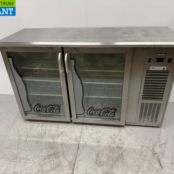 RVS Gamko Barkoeling 2 Glazen Klapdeuren 143,5 cm 230V Horeca