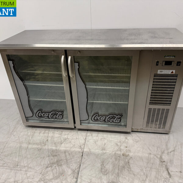 RVS Gamko Barkoeling 2 Glazen Klapdeuren 143,5 cm 230V Horeca