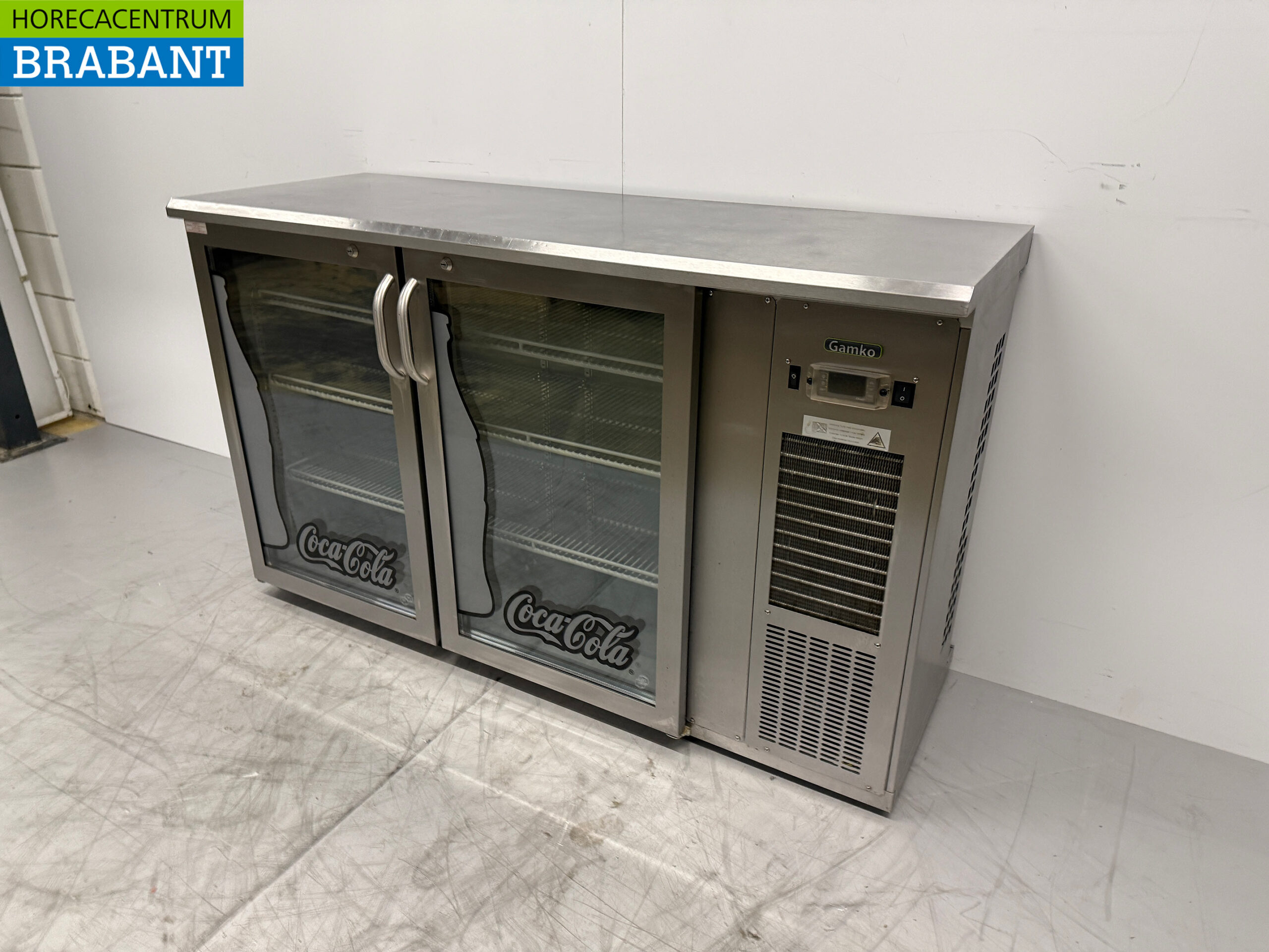 RVS Gamko Barkoeling 2 Glazen Klapdeuren 143,5 cm 230V Horeca - Afbeelding 2