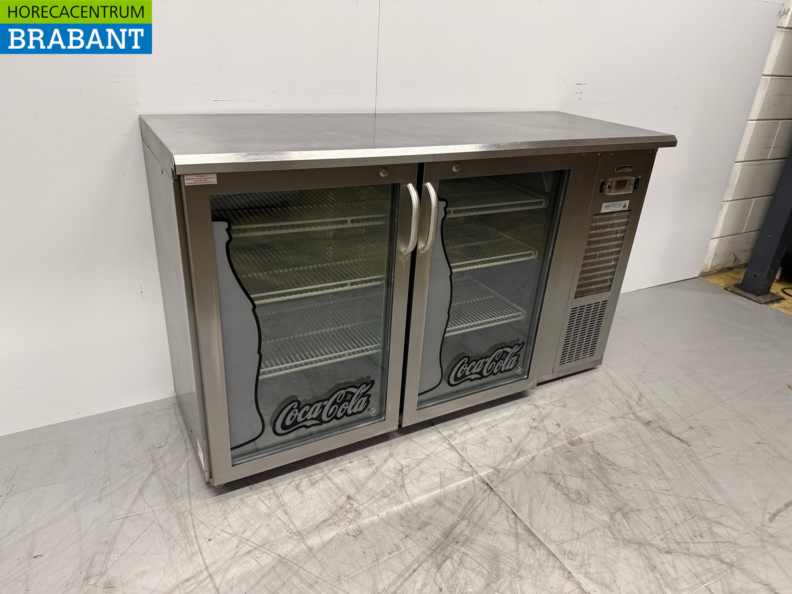 RVS Gamko Barkoeling 2 Glazen Klapdeuren 143,5 cm 230V Horeca - Afbeelding 3