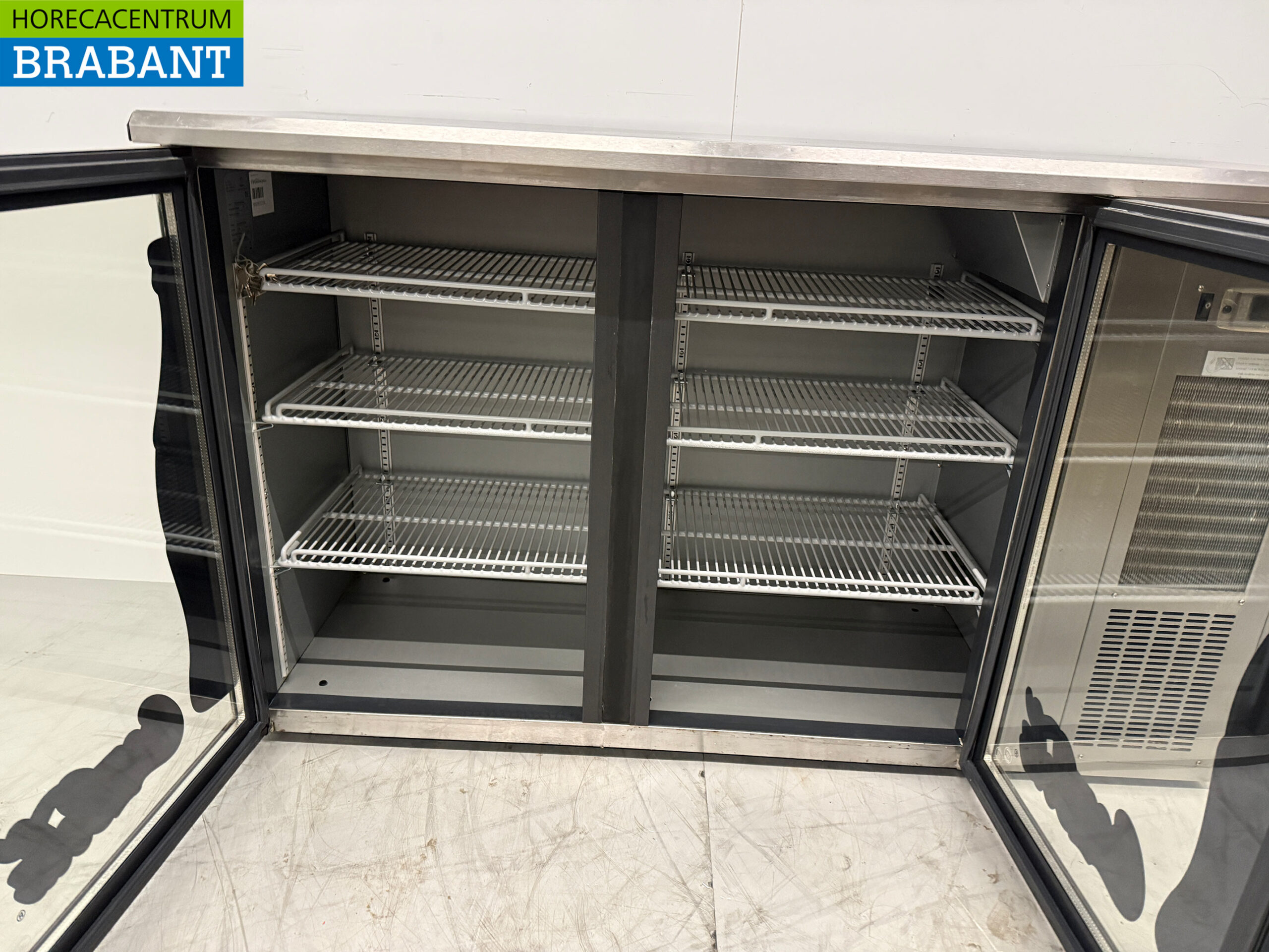 RVS Gamko Barkoeling 2 Glazen Klapdeuren 143,5 cm 230V Horeca - Afbeelding 4