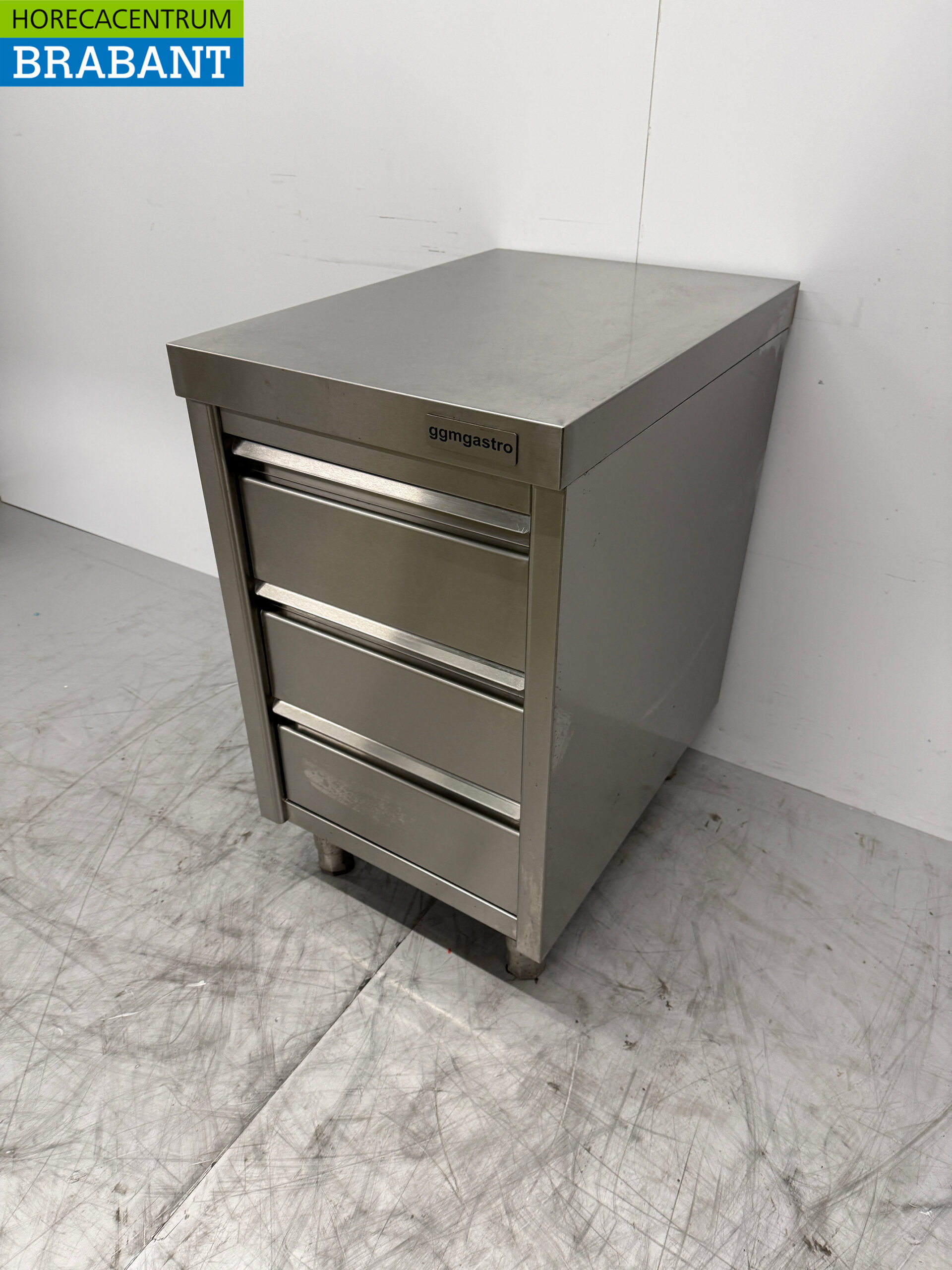 RVS Werkkast Ladenkast 3 Laden 50 x 70 x 87 cm Horeca - Afbeelding 2