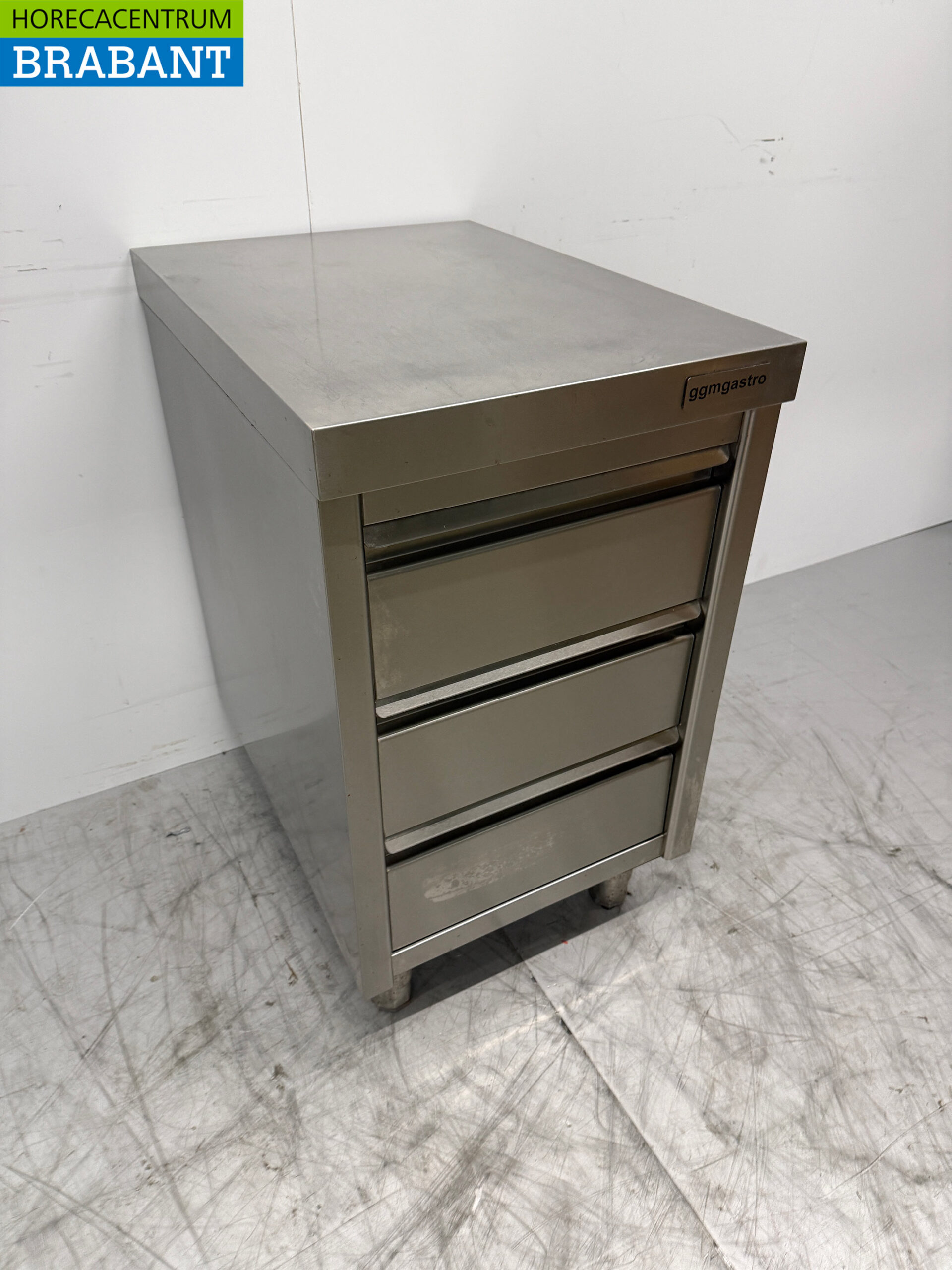 RVS Werkkast Ladenkast 3 Laden 50 x 70 x 87 cm Horeca - Afbeelding 3