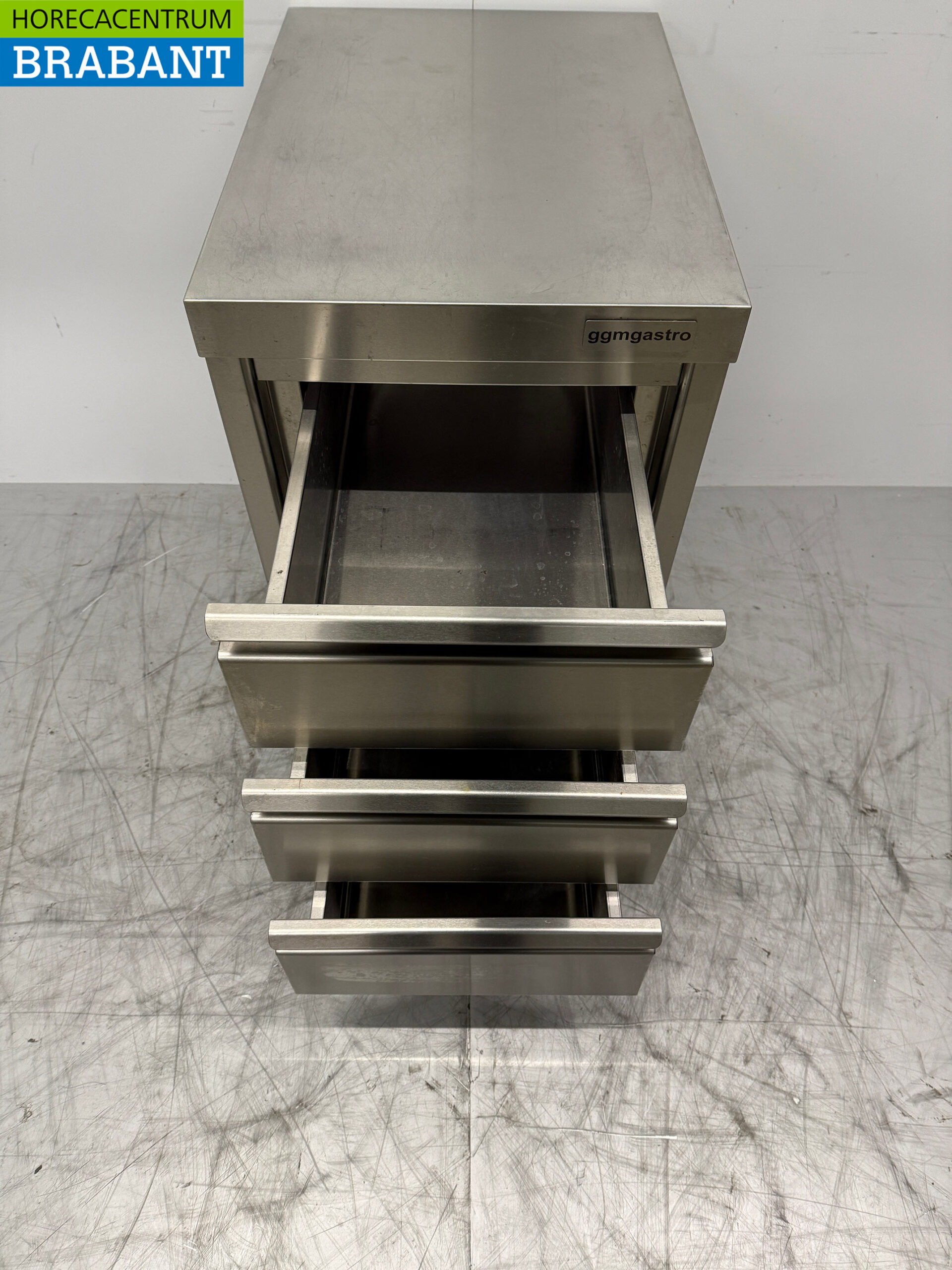 RVS Werkkast Ladenkast 3 Laden 50 x 70 x 87 cm Horeca - Afbeelding 4