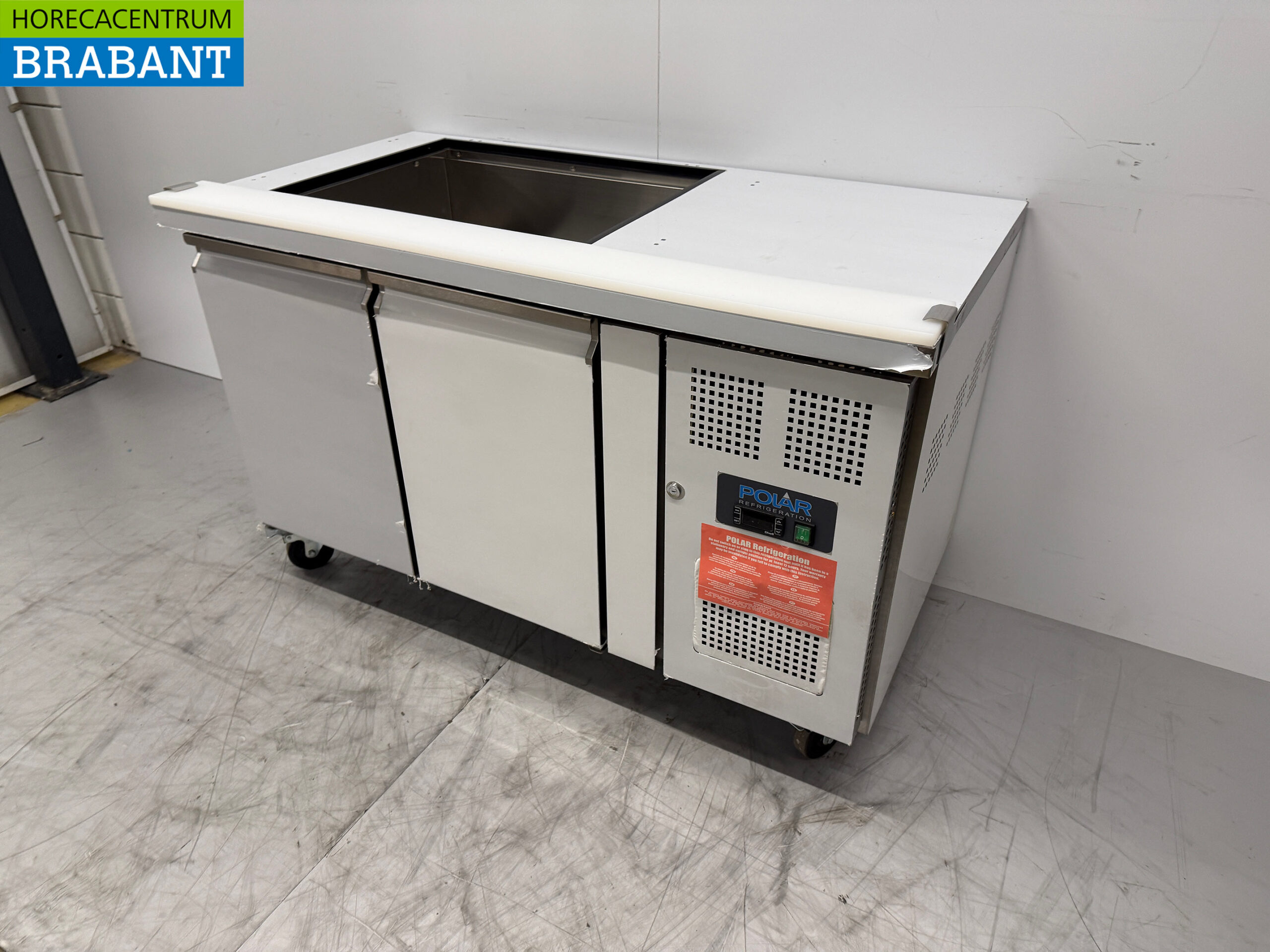 RVS Polar Verrijdbare Saladette 2 Deuren 230V Horeca - Afbeelding 2