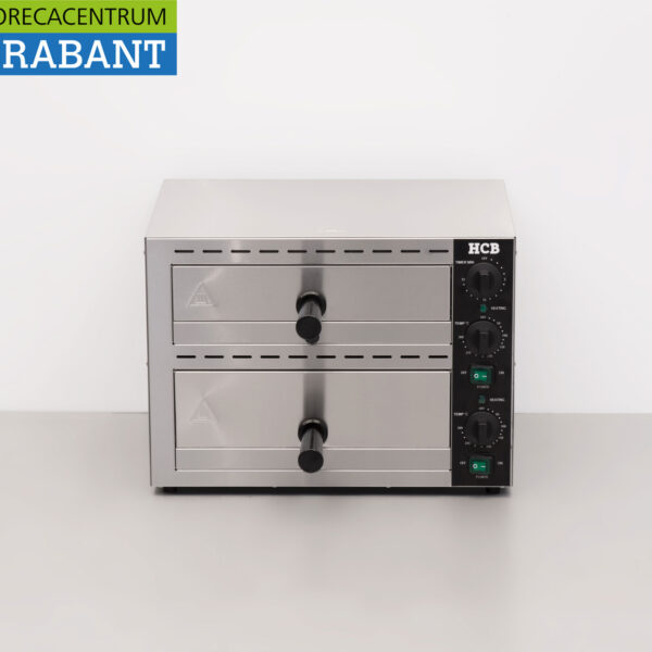 HCB RVS Dubbele Snackoven Oven Pizzaoven 230V Horeca
