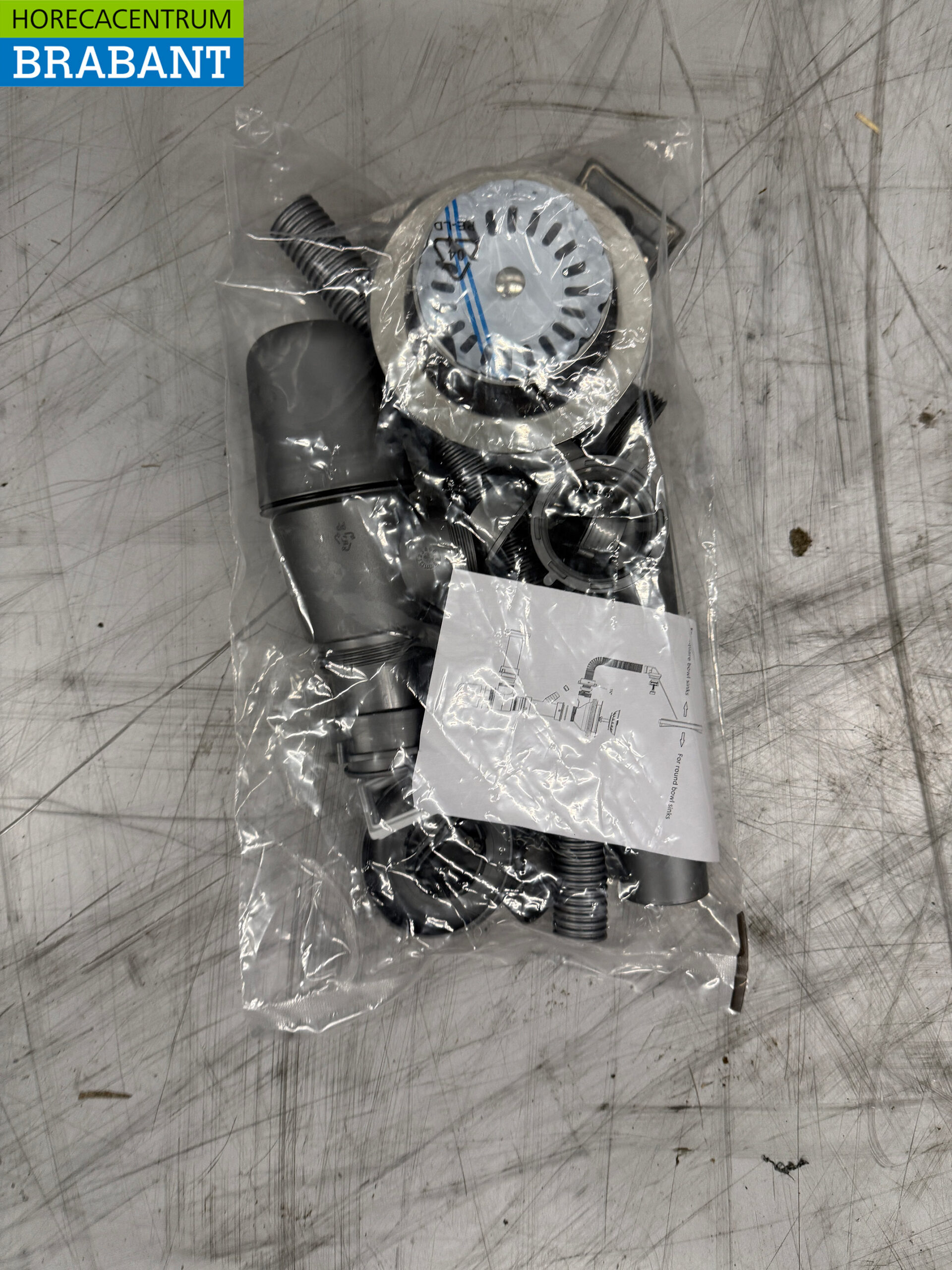 RVS Asil Inbouw Wasbak 45 x 40 x 18,5 cm Horeca - Afbeelding 4