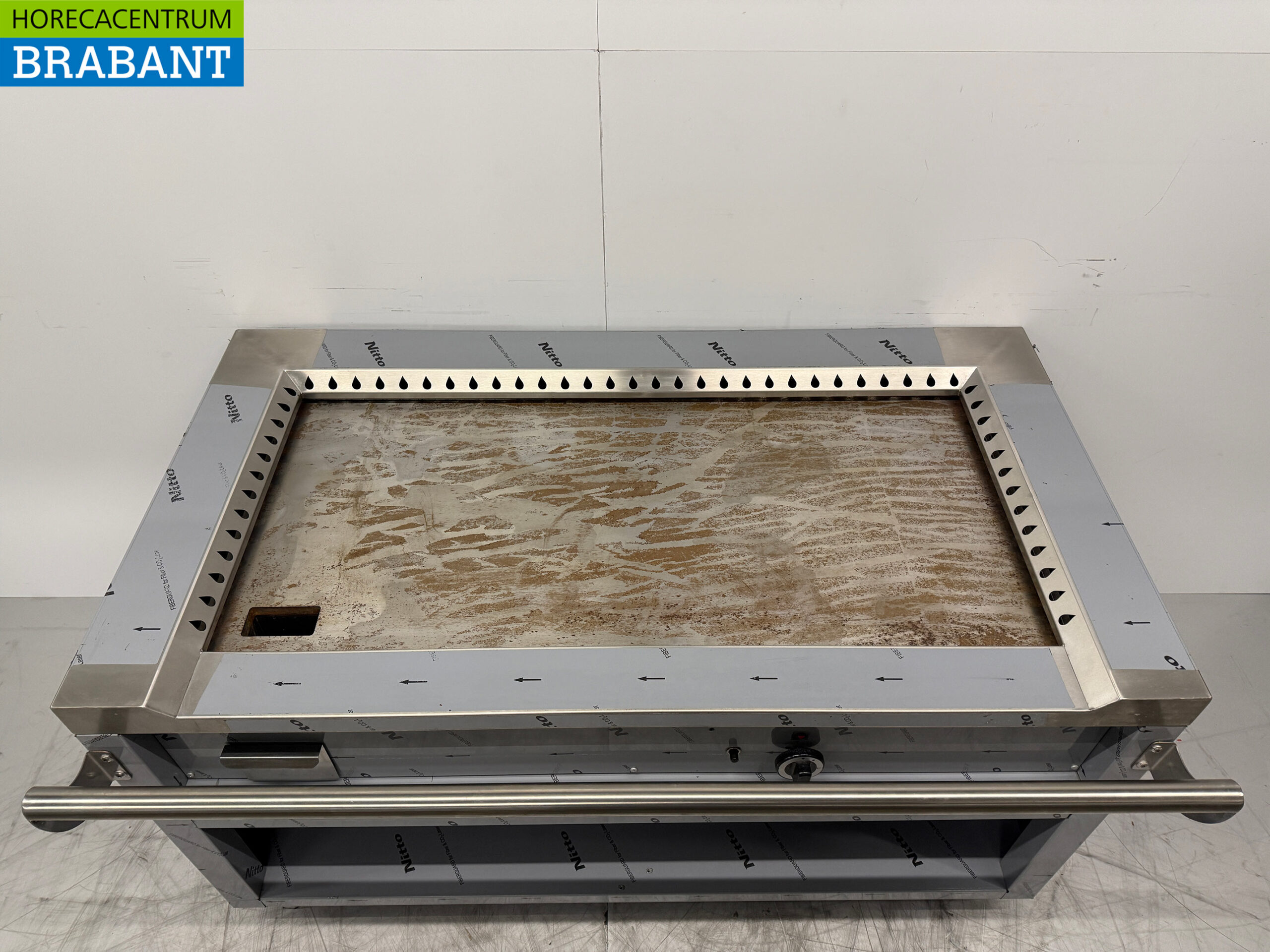 RVS Teppanyaki grill bakplaat grillplaat 144 cm GAS Horeca - Afbeelding 4