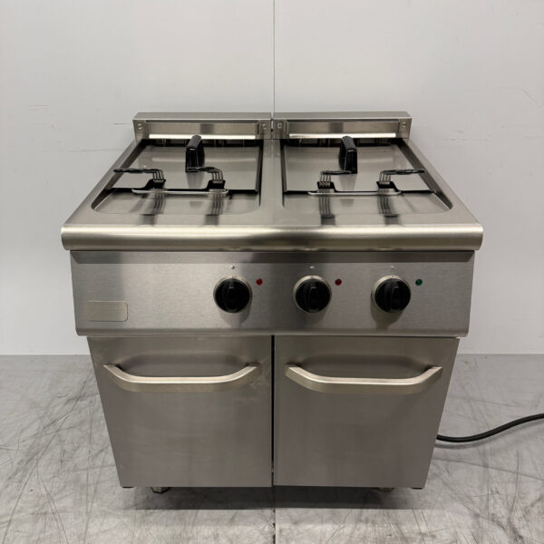 RVS Combisteel Dubbele Friteuse 2 x 18 liter 400V Horeca
