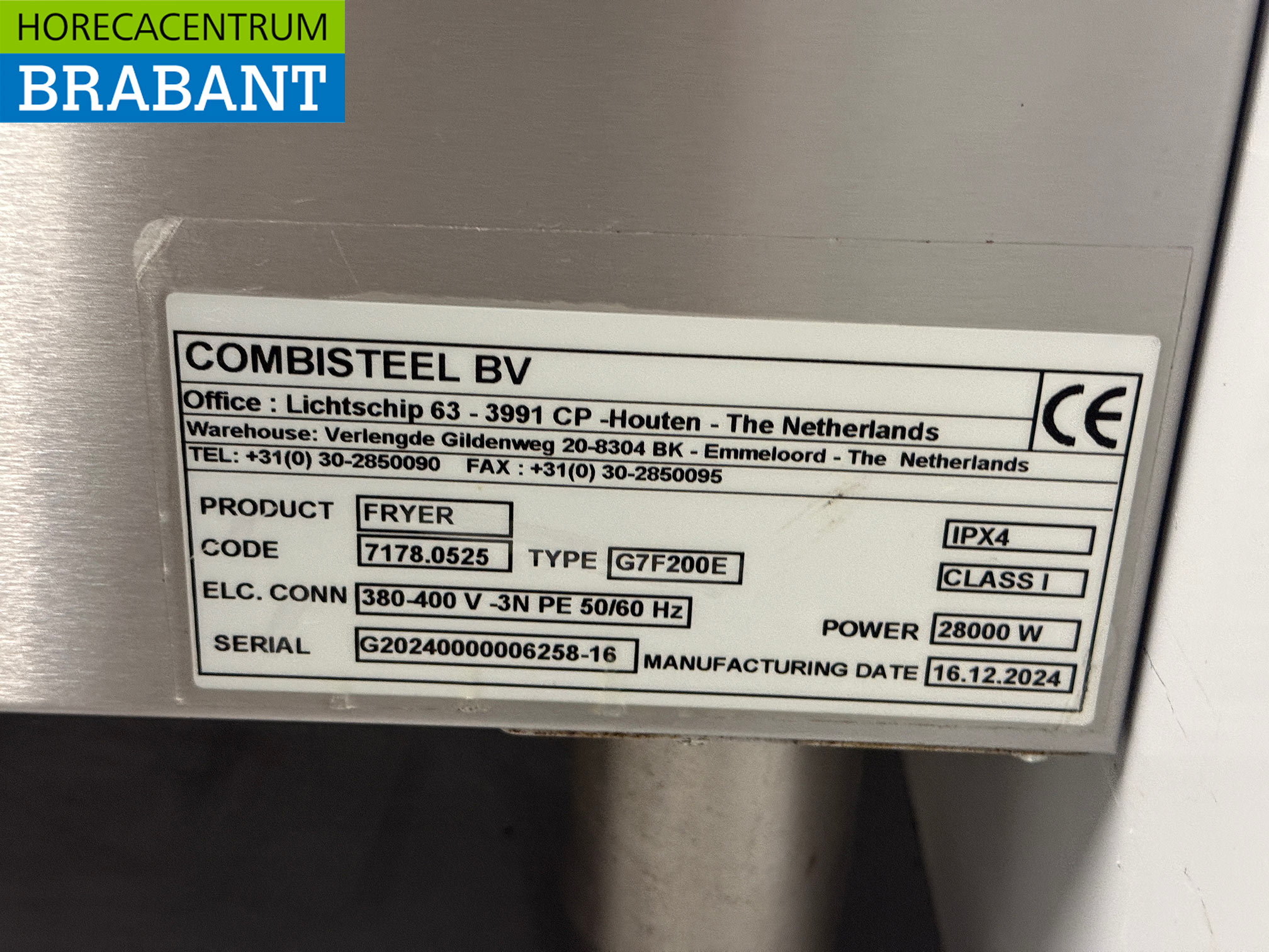 RVS Combisteel Dubbele Friteuse 2 x 18 liter 400V Horeca - Afbeelding 6