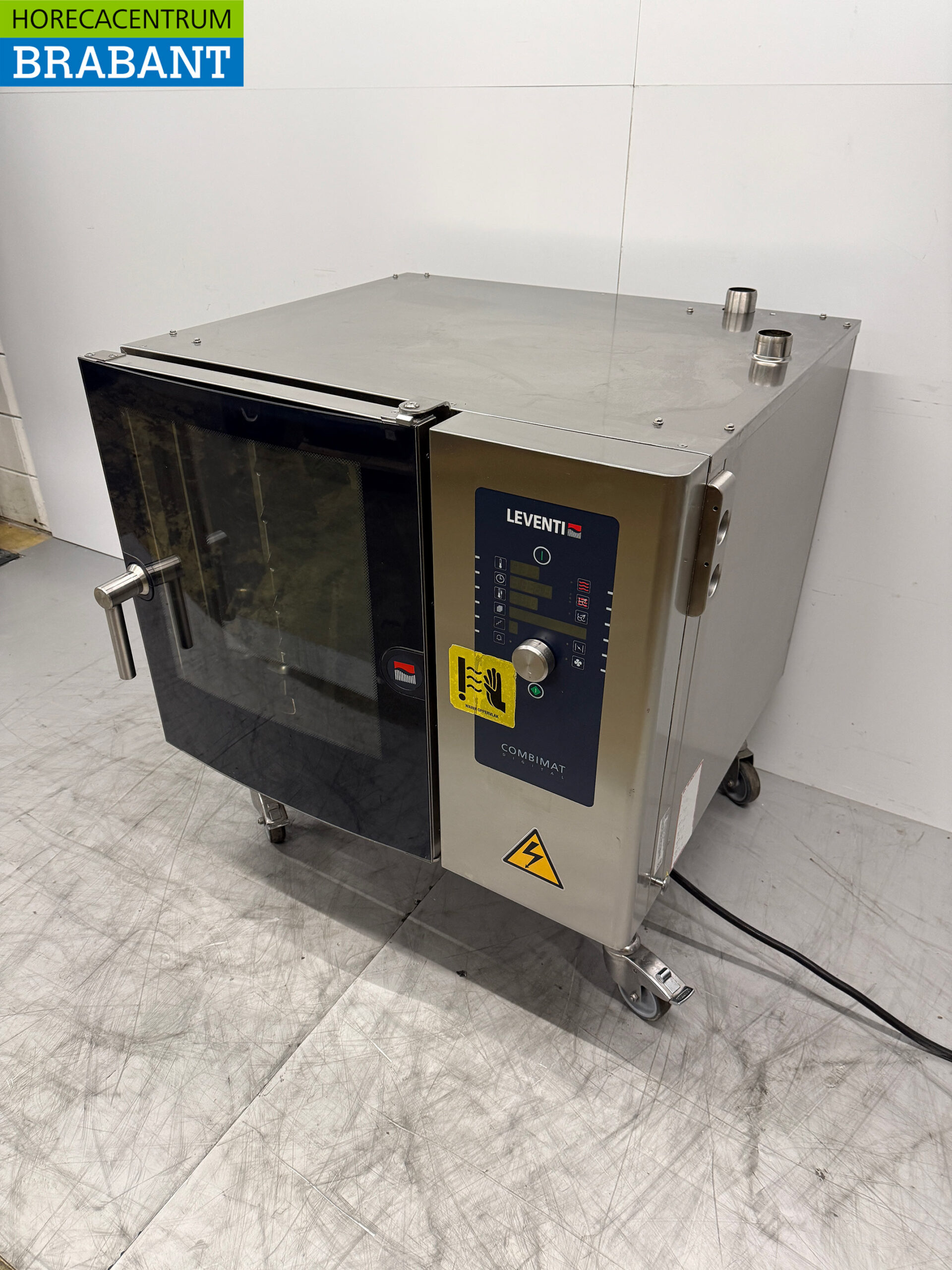 RVS Leventi Verrijdbare Combisteamer 5 x 1/1 GN 400V Horeca - Afbeelding 2